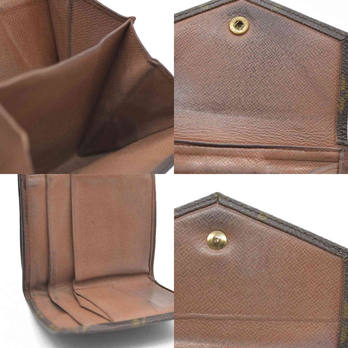 Louis Vuitton Monogram Portefeiulle Elise Trifold Wallet Brown MI0961