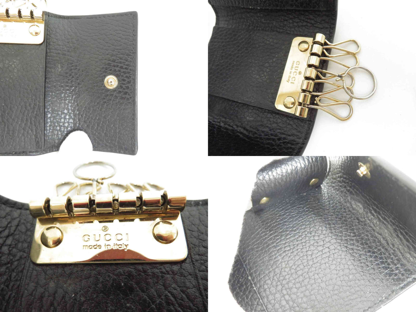 GUCCI GG Marmont Leather 6 Ring Key Case