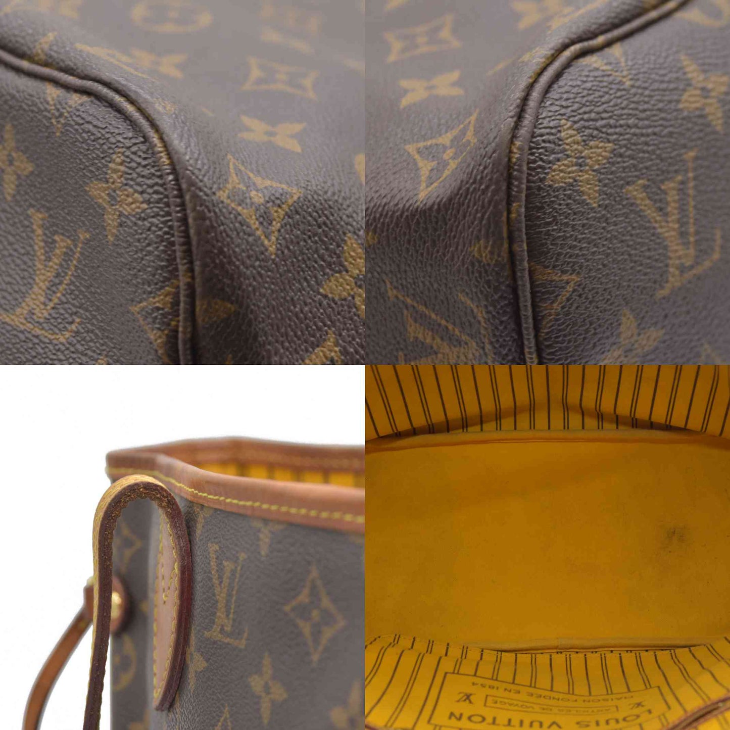 $2170 Louis Vuitton  Monogram Neo Neverfull MM Mimosa TJ4154