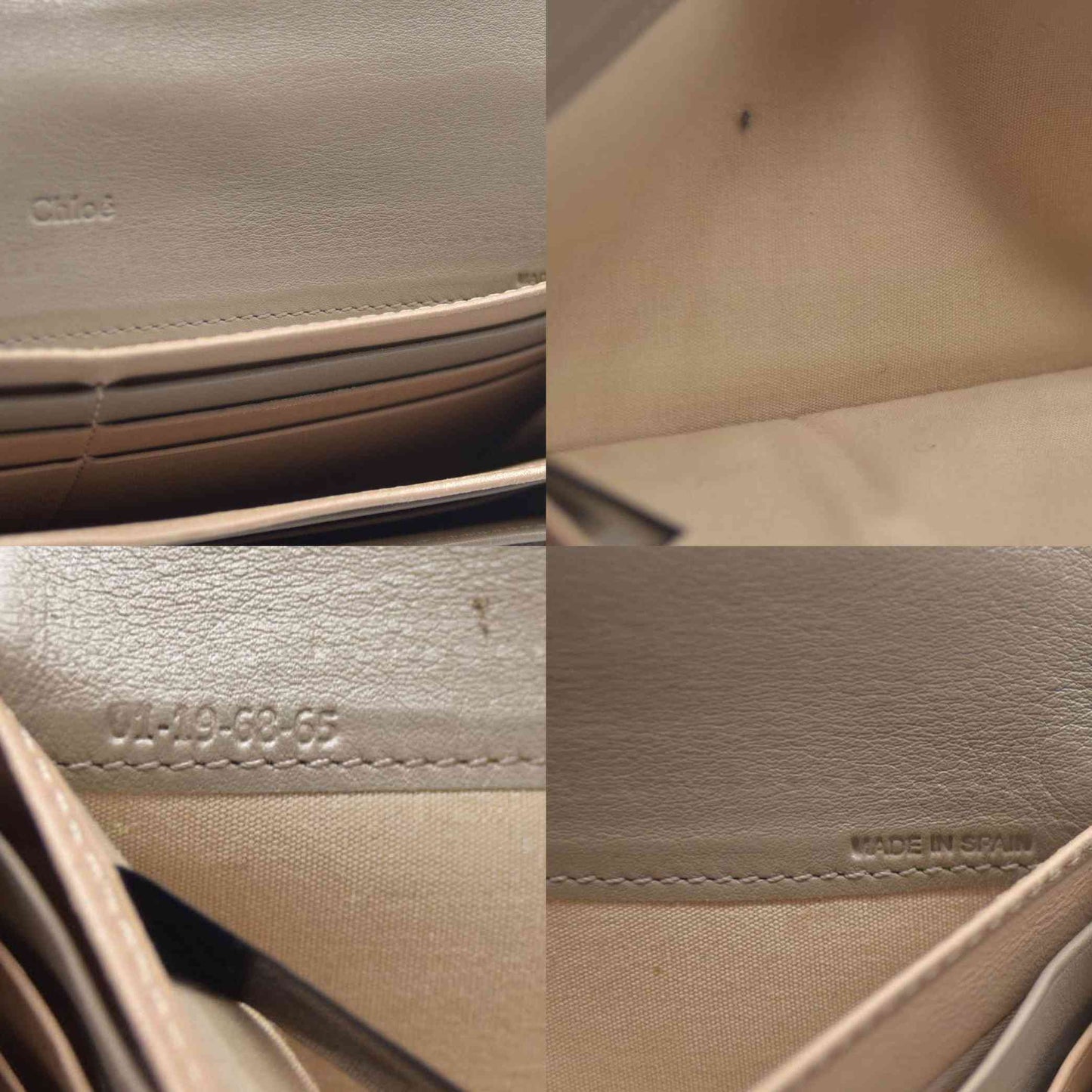 AUCTION $550 Chloe Indy Leather Long Bifold Wallet Purse Gray