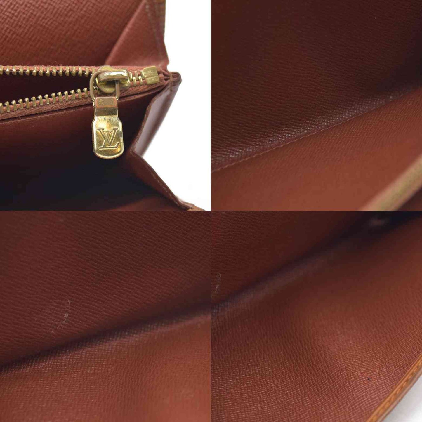 AUCTION $665 Louis Vuitton  Epi Porte Tresor International Wallet Kenyan Fawn