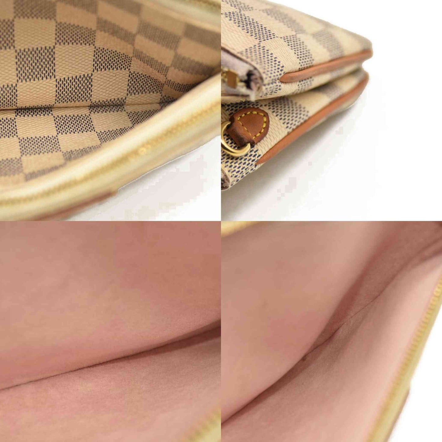 Louis Vuitton  Damier Azur Double Zip Pochette