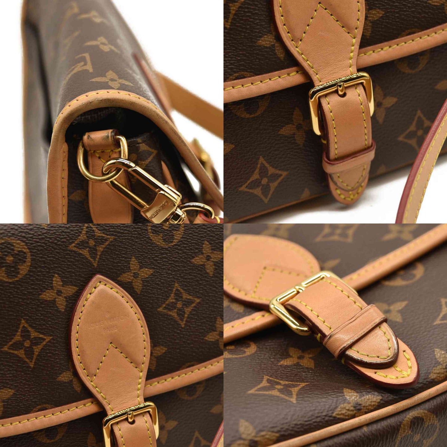 Louis Vuitton  Monogram Diane Black RFID