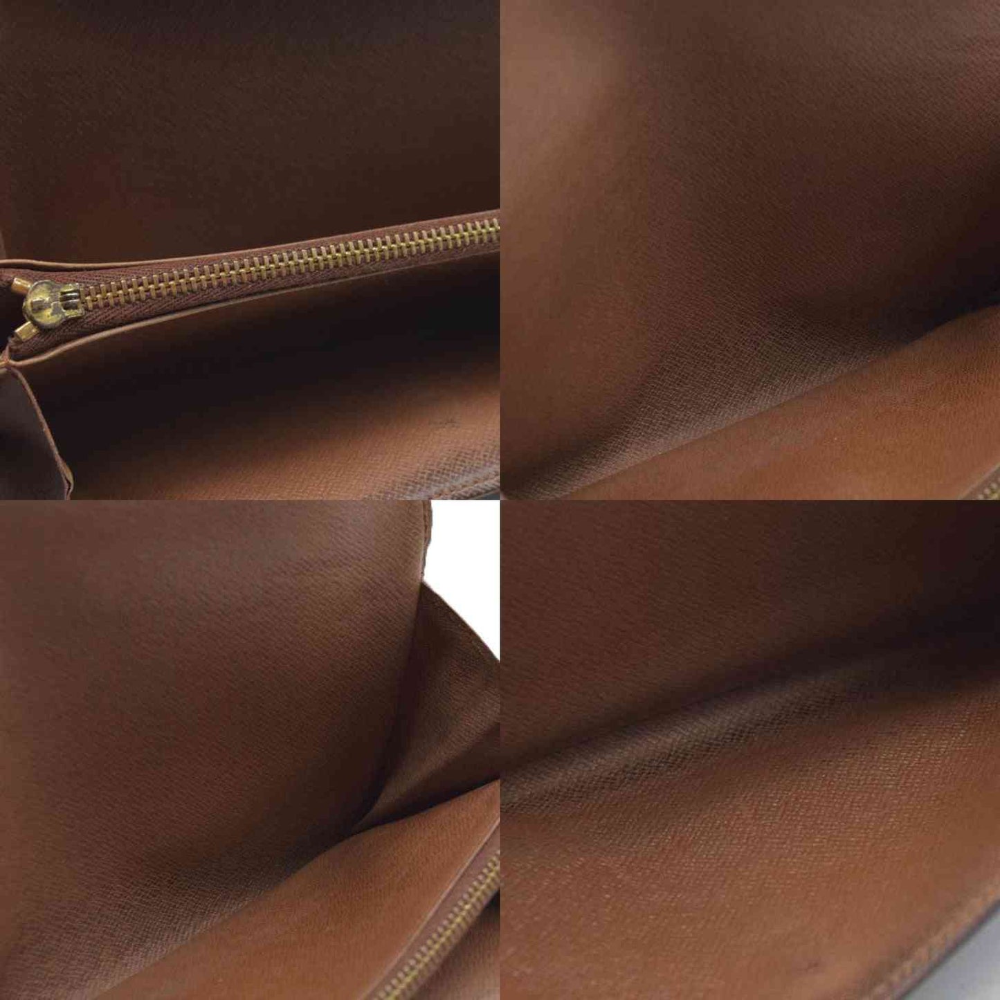 AUCTION $720 Louis Vuitton Monogram Portefeiulle Sarah Long Bifold Wallet Brown CA0934