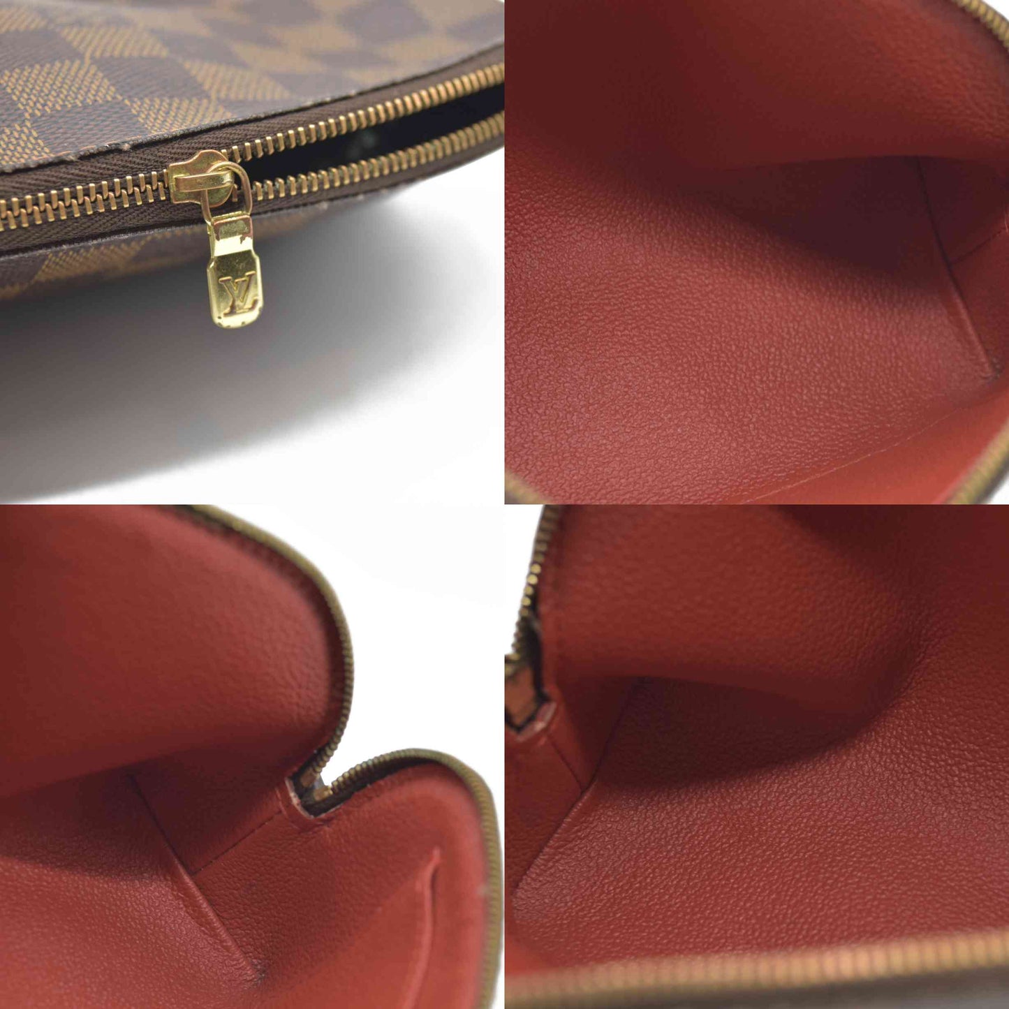 CONSIGNMENT AUCTION $600 Louis Vuitton  Damier Ebene Cosmetic Pouch