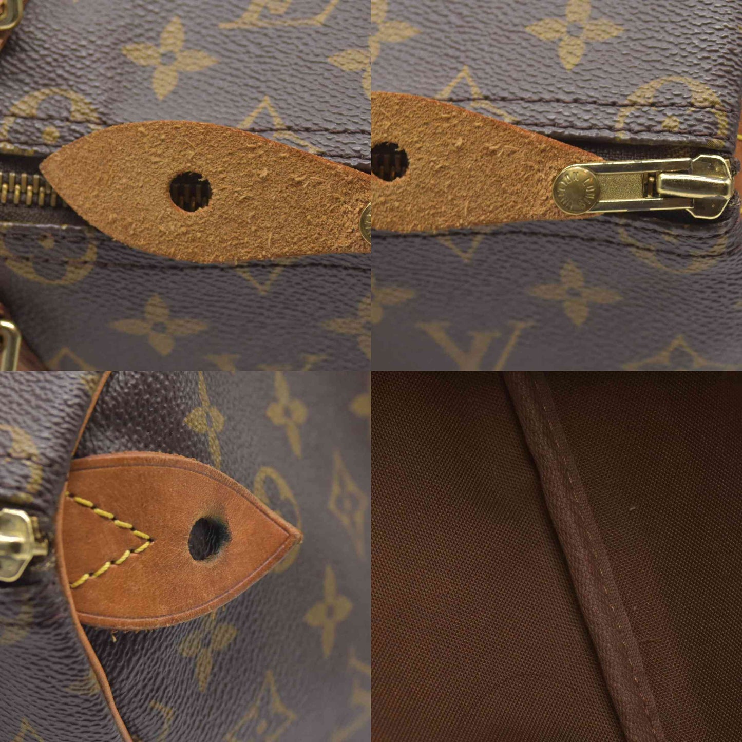 $1700 Louis Vuitton Monogram Speedy 35 SP0947
