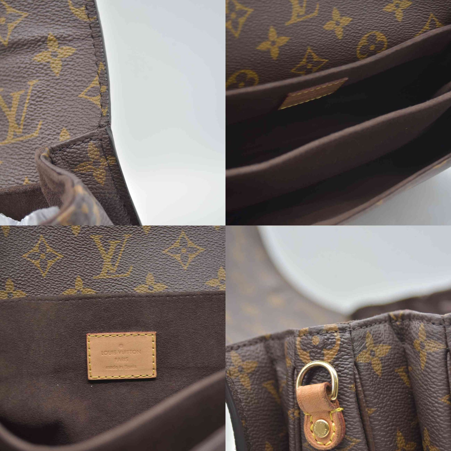 $2840 2020 Louis Vuitton Monogram Pochette Metis GI1290