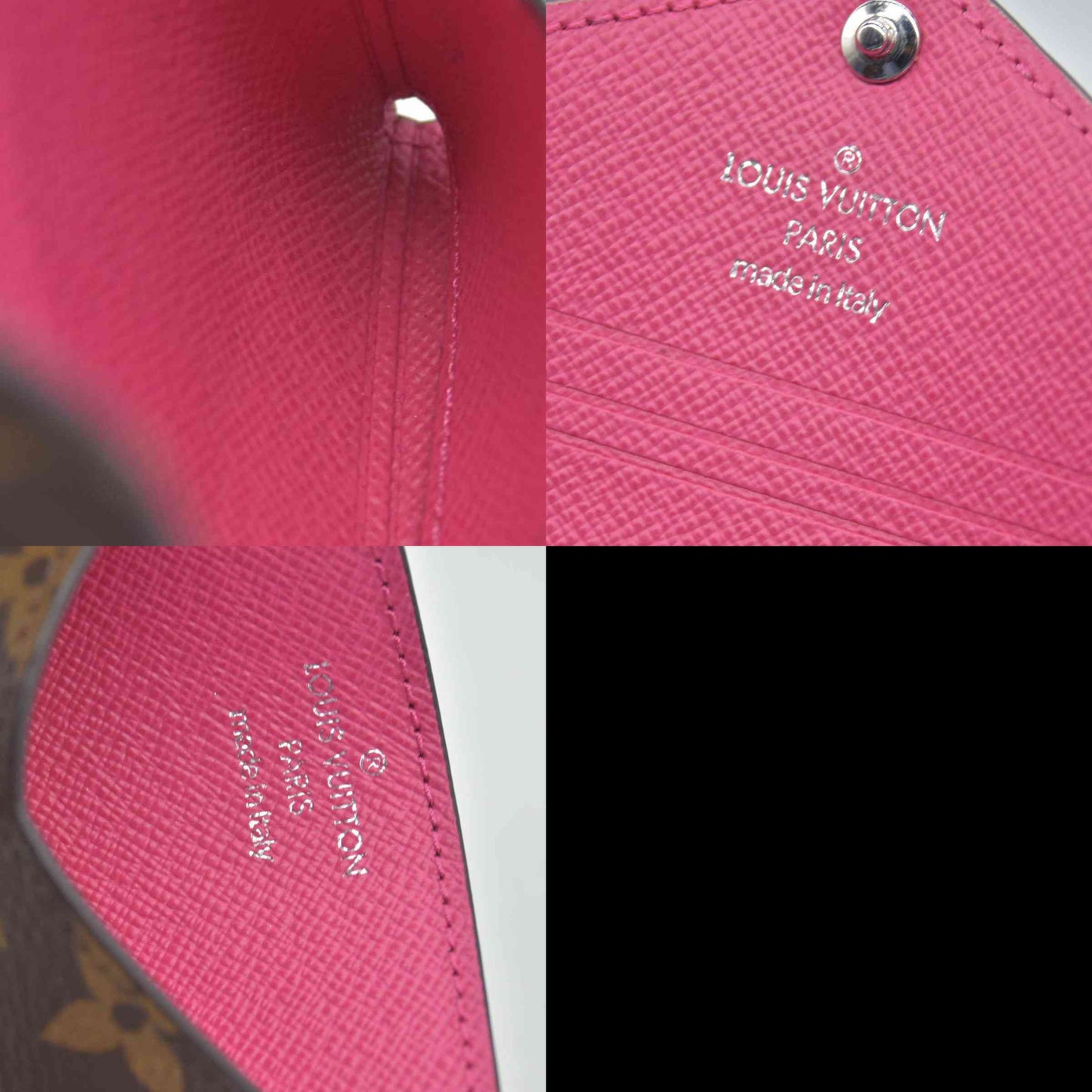 Louis Vuitton Monogram LV Colormania Kirigami Card Holder Pondichery Pink