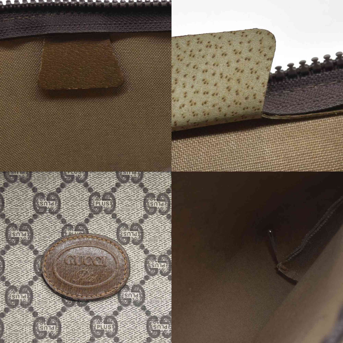 Gucci GG Gucci Plus PVC Leather Pouch Clutch Bag