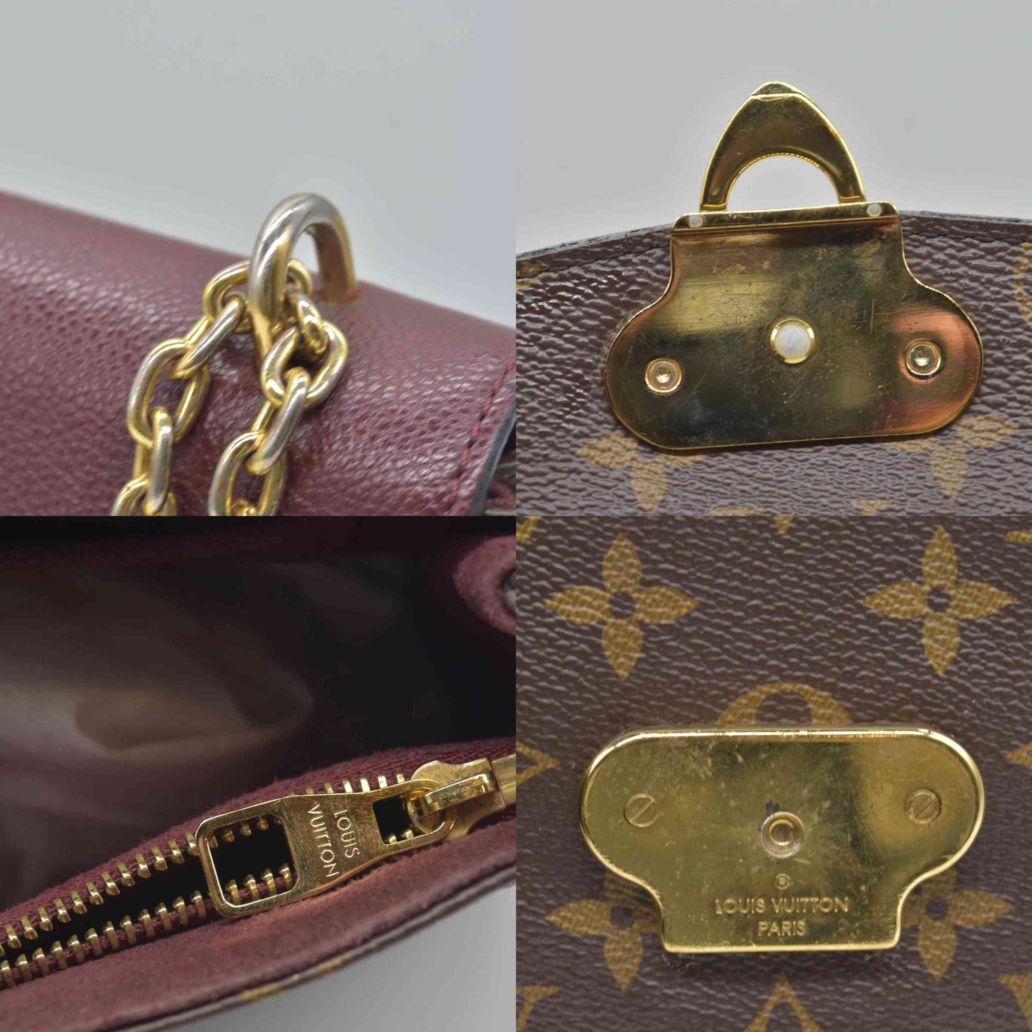 $2410 Louis Vuitton  LV Monogram Saint Placide PM Burgundy