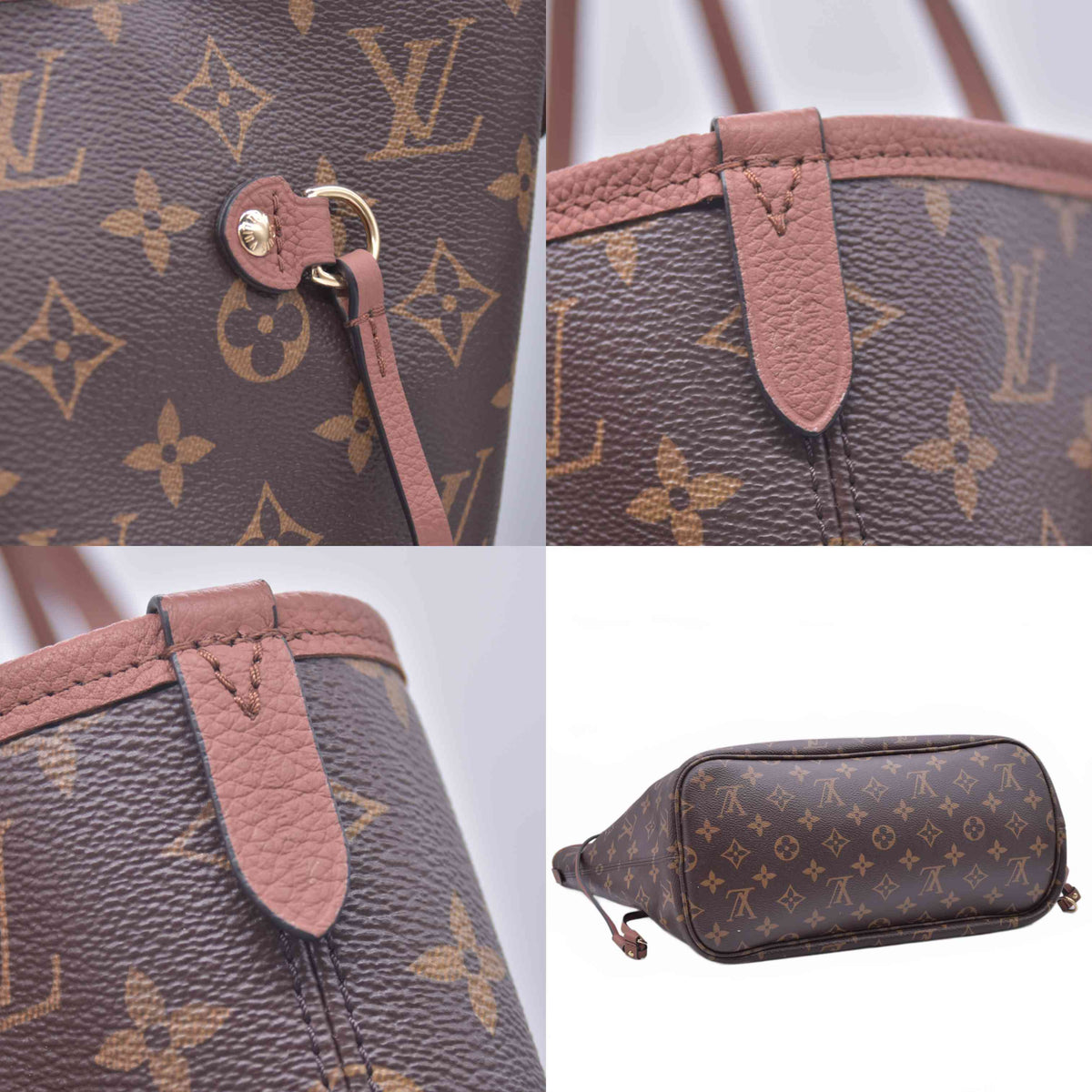 $3200 Louis Vuitton Monogram Inside Out Reversible Neverfull MM Brown RFID 10021157