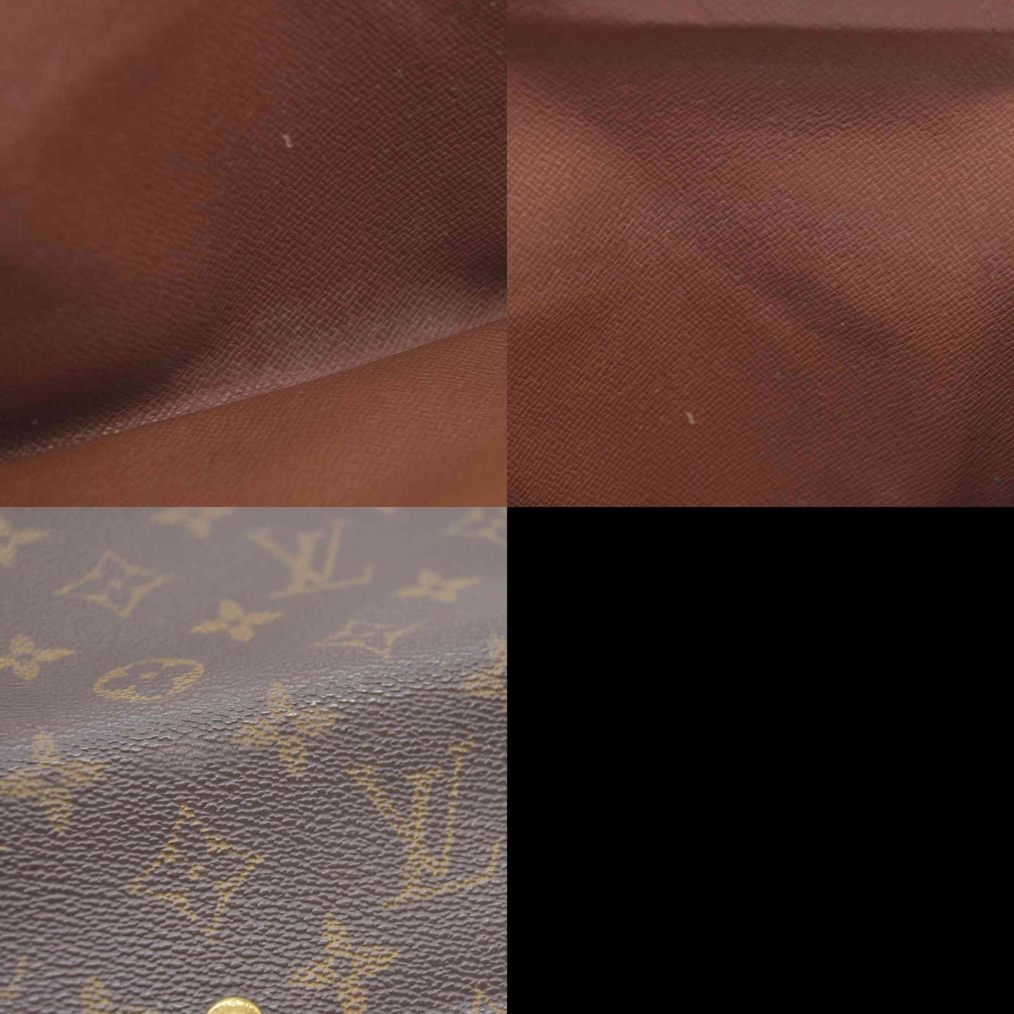 $770 Louis Vuitton Monogram Portefeiulle Sarah Long Bifold Wallet Brown SD0090