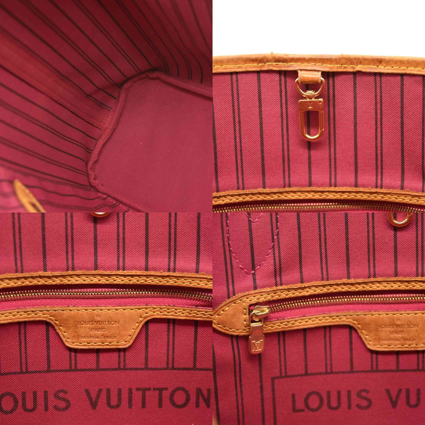 Louis Vuitton  Monogram Neverfull PM Fuchsia AR3166