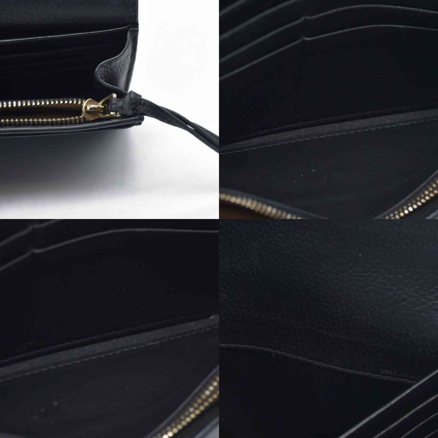 $495 Chloe Alphabet Leather Bifold Long Wallet