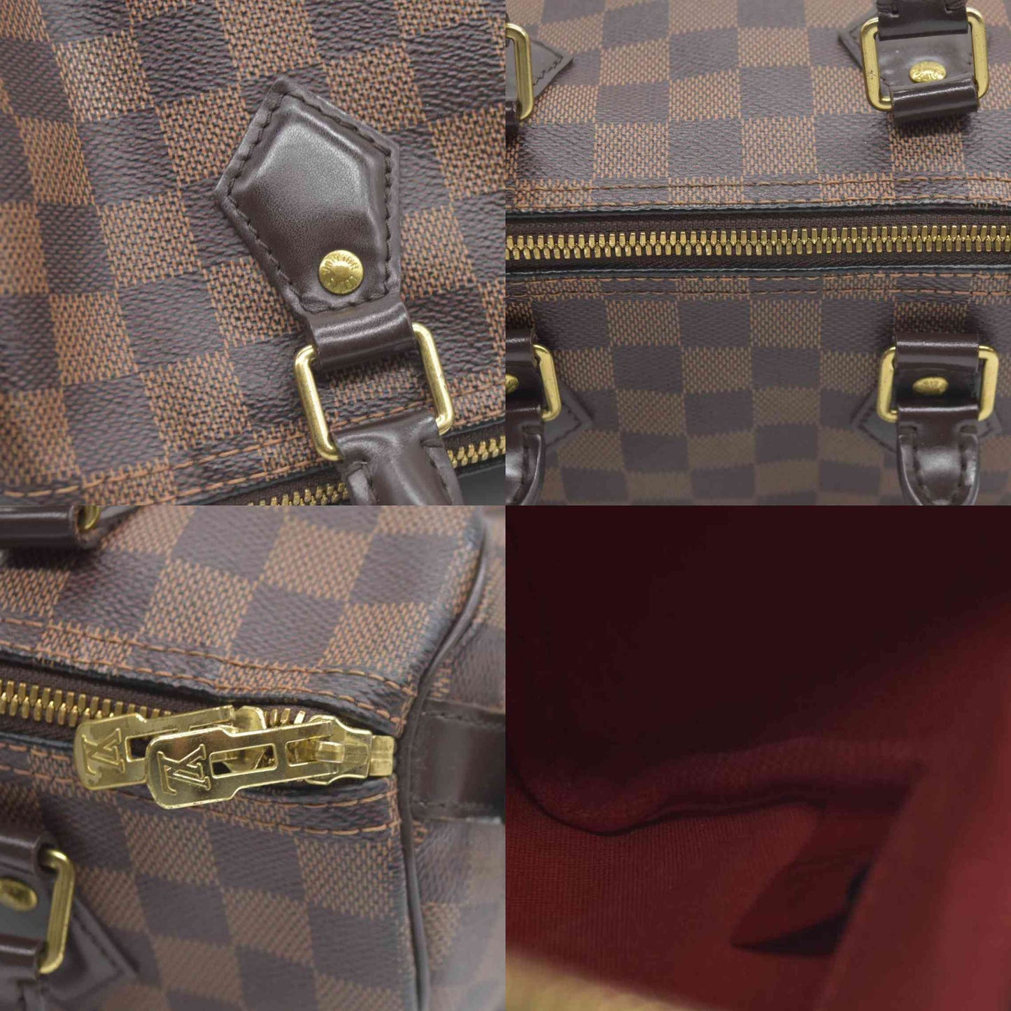 $1940 AUCTION Louis Vuitton  Damier Ebene Speedy Bandouliere 25 2018