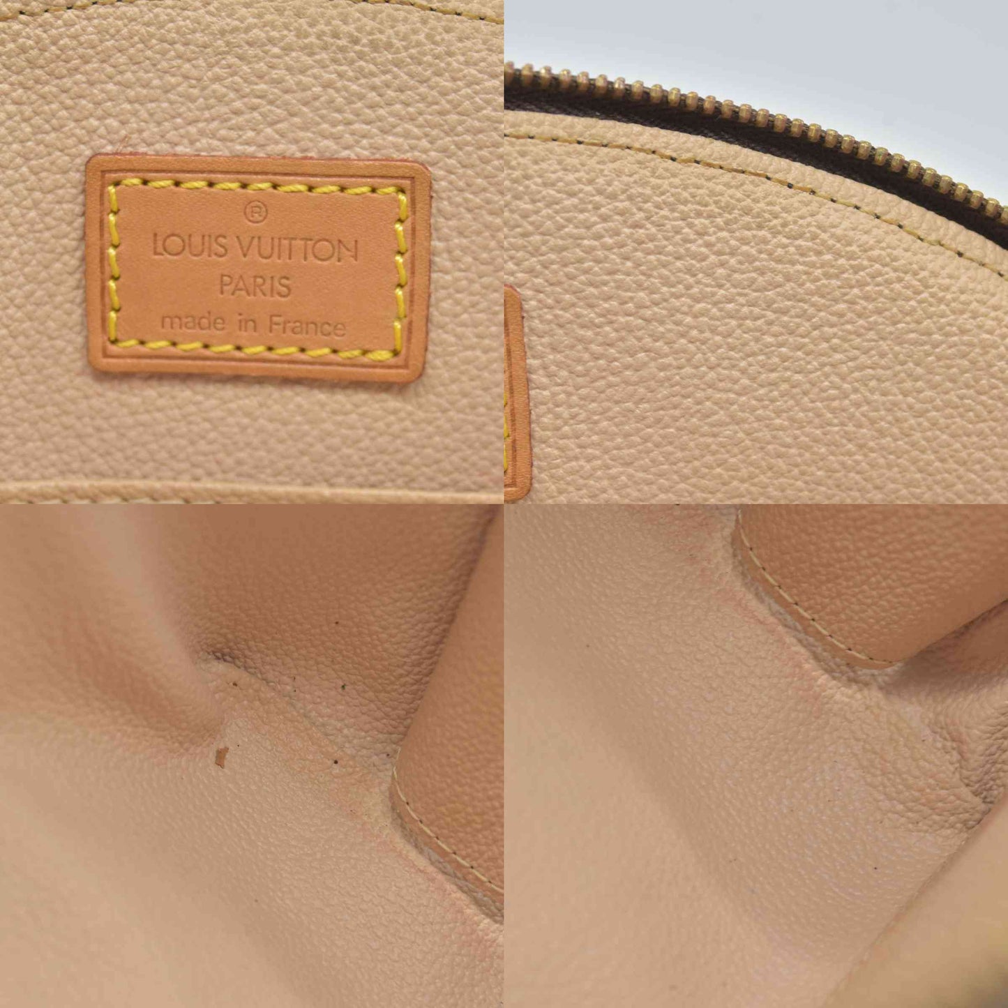 $1040 Louis Vuitton Monogram Trousse Demi Ronde cosmetic pouch CONSIGNMENT