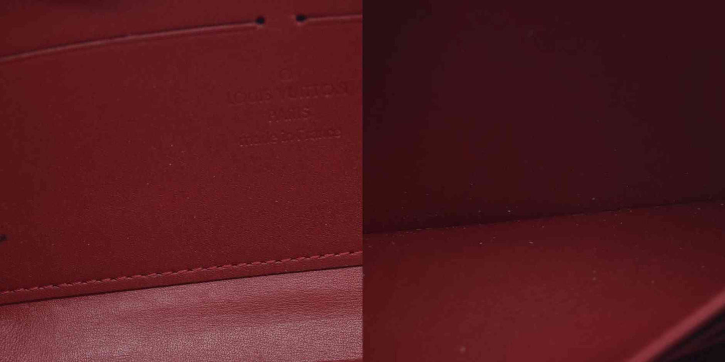 $970 SP1110 2010 Louis Vuitton Pomme d'Amour Monogram Vernis Zippy Wallet CONSIGNMENT