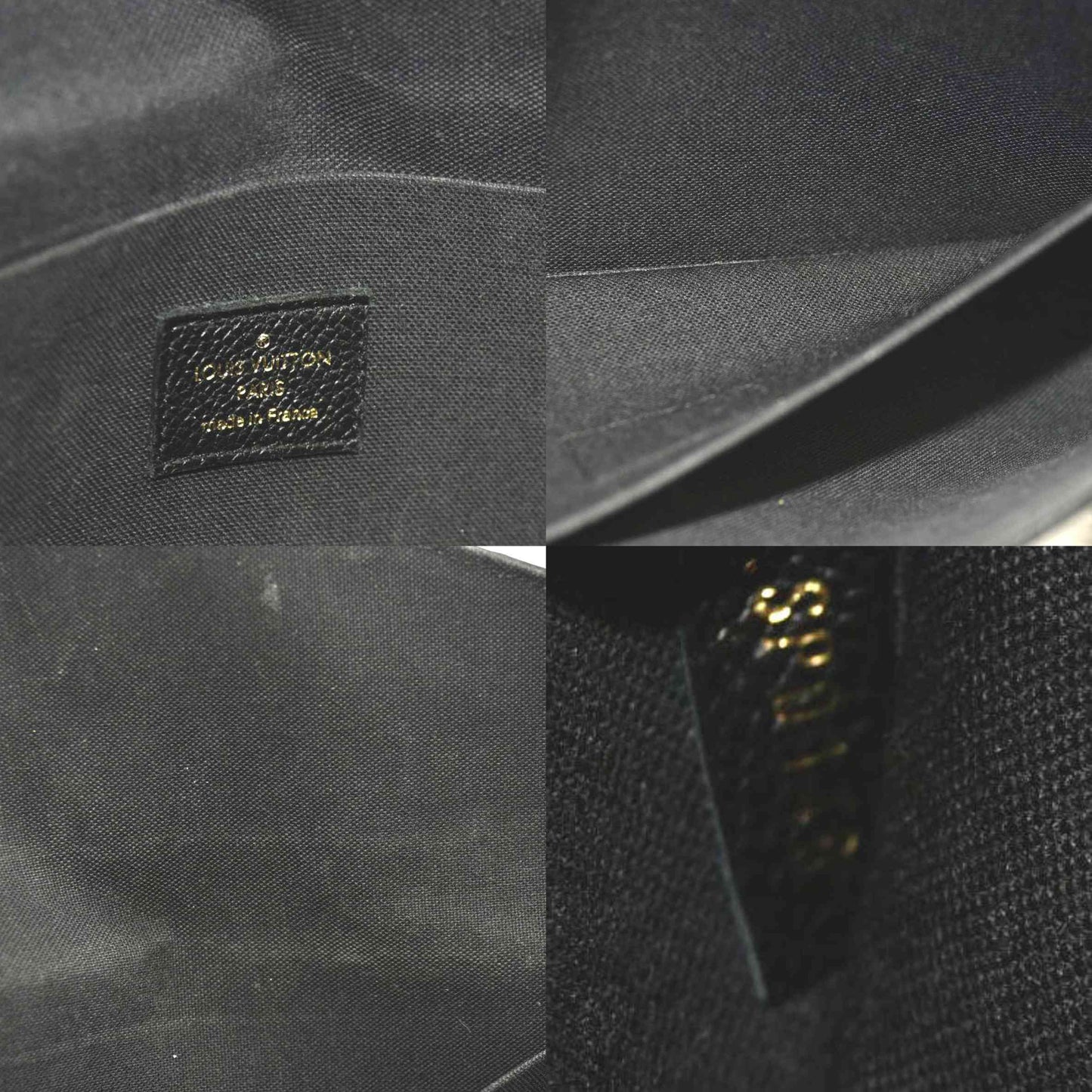 Louis Vuitton  Empreinte Pochette Felicie Chain Wallet Black  SP0148