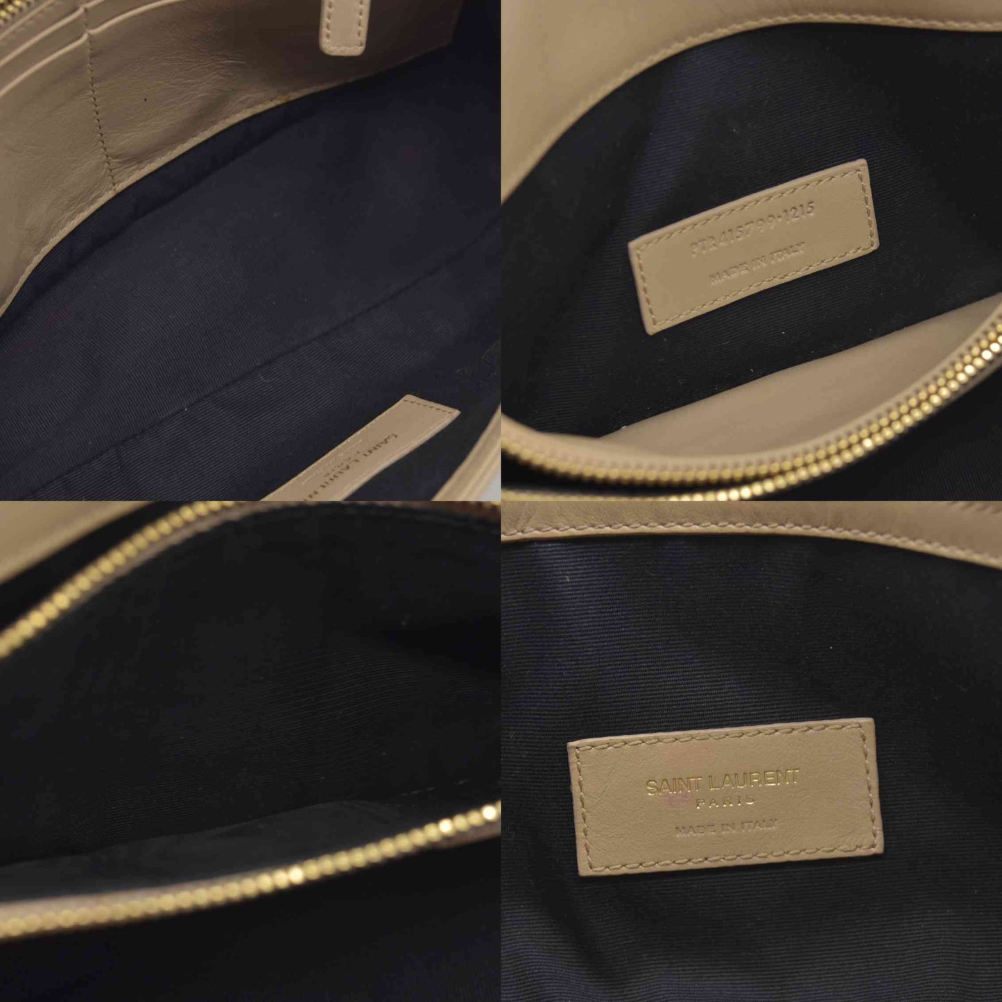 $2900 Saint Laurent Leather Calypso YSL Shoulder Bag