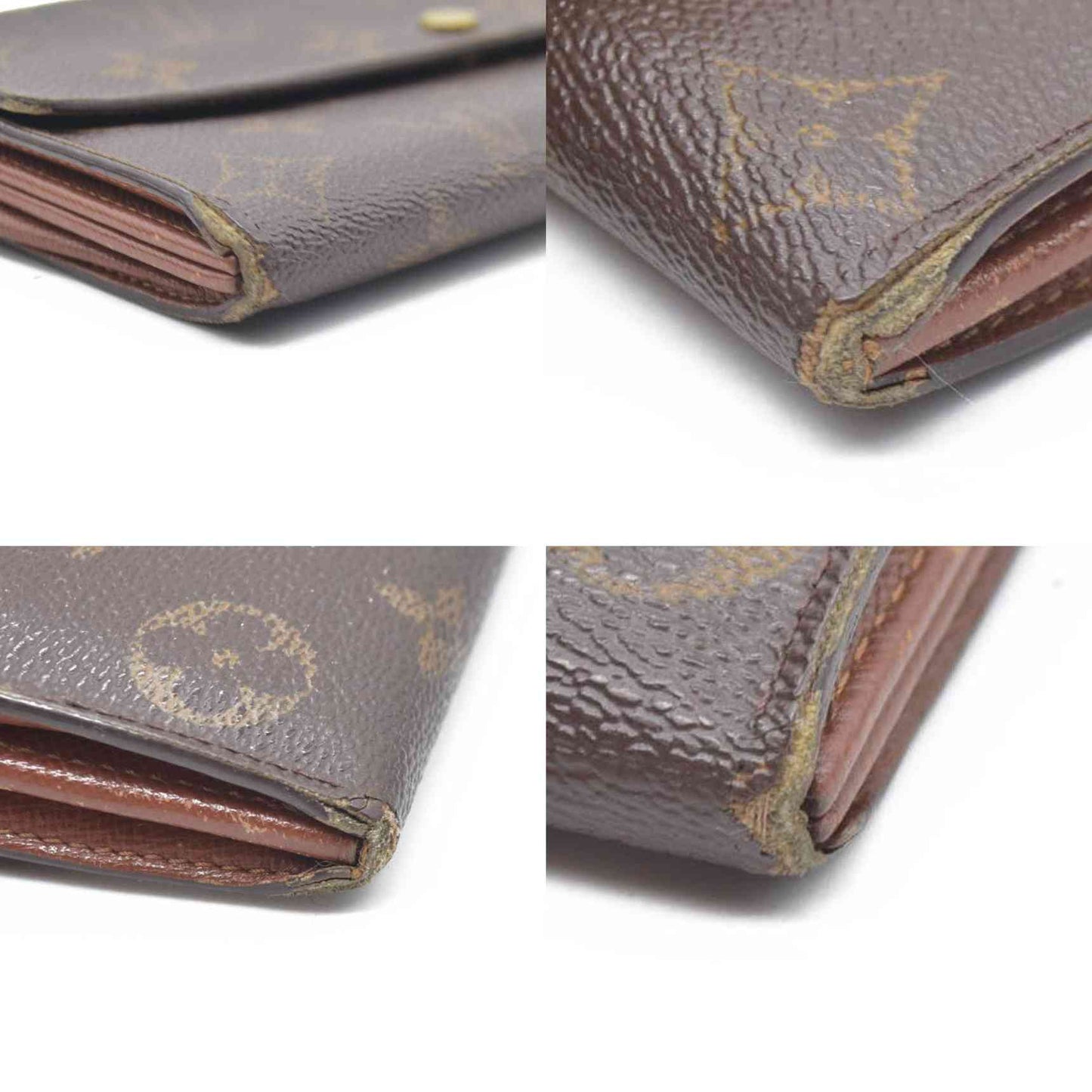 $770 2001 Louis Vuitton Monogram Sarah Long Wallet TH0011