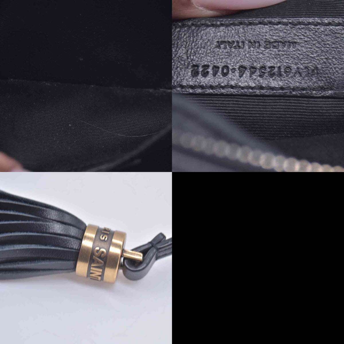 $1710 Saint Laurent Chevron Lou Camera Medium