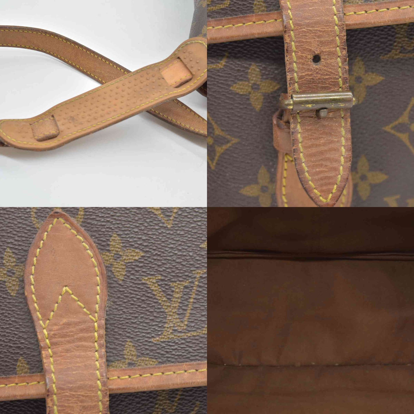 $1550 1992 Louis Vuitton Monogram Sac Gibeciere GM AR0992