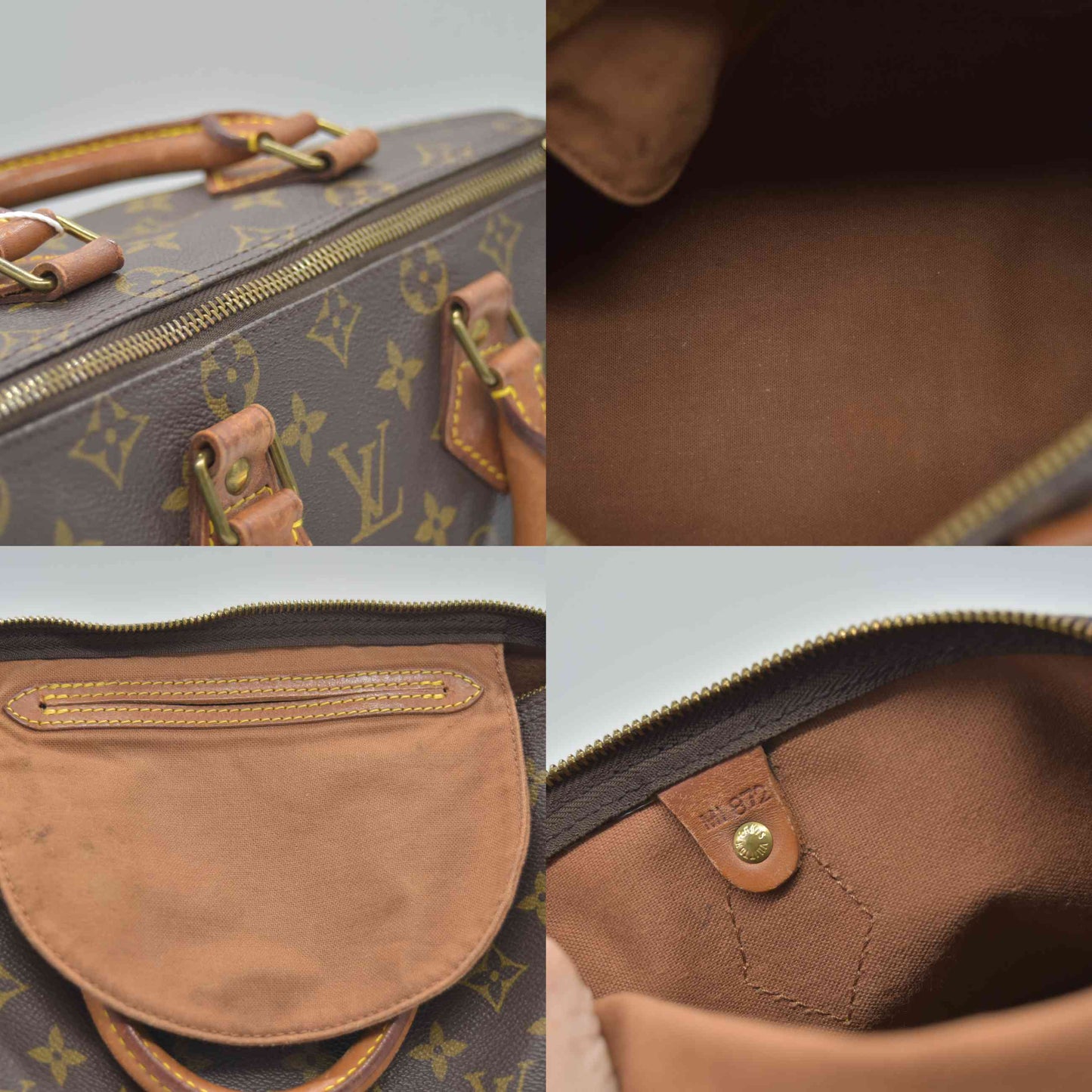 $1490 1987 Louis Vuitton Monogram Speedy 25 MI872