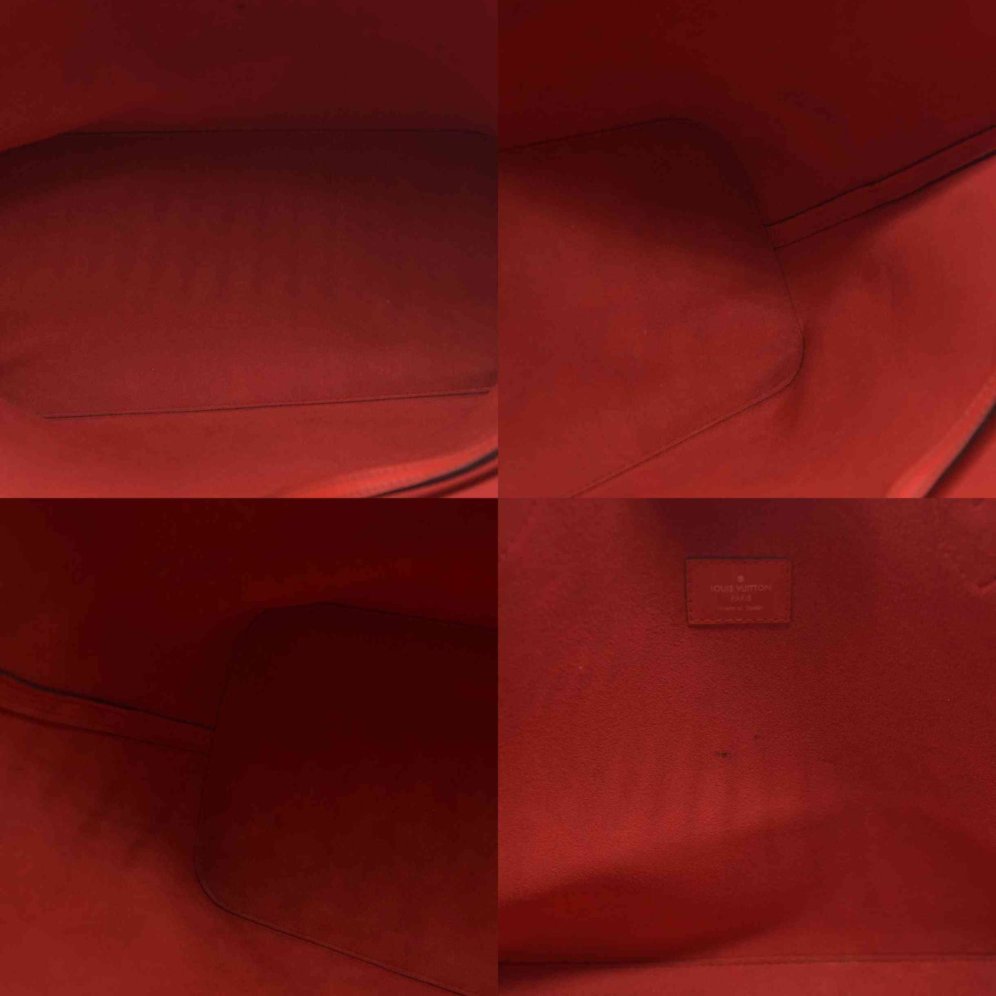 $2640 AUCTION Louis Vuitton  Epi Neverfull MM Coquelicot