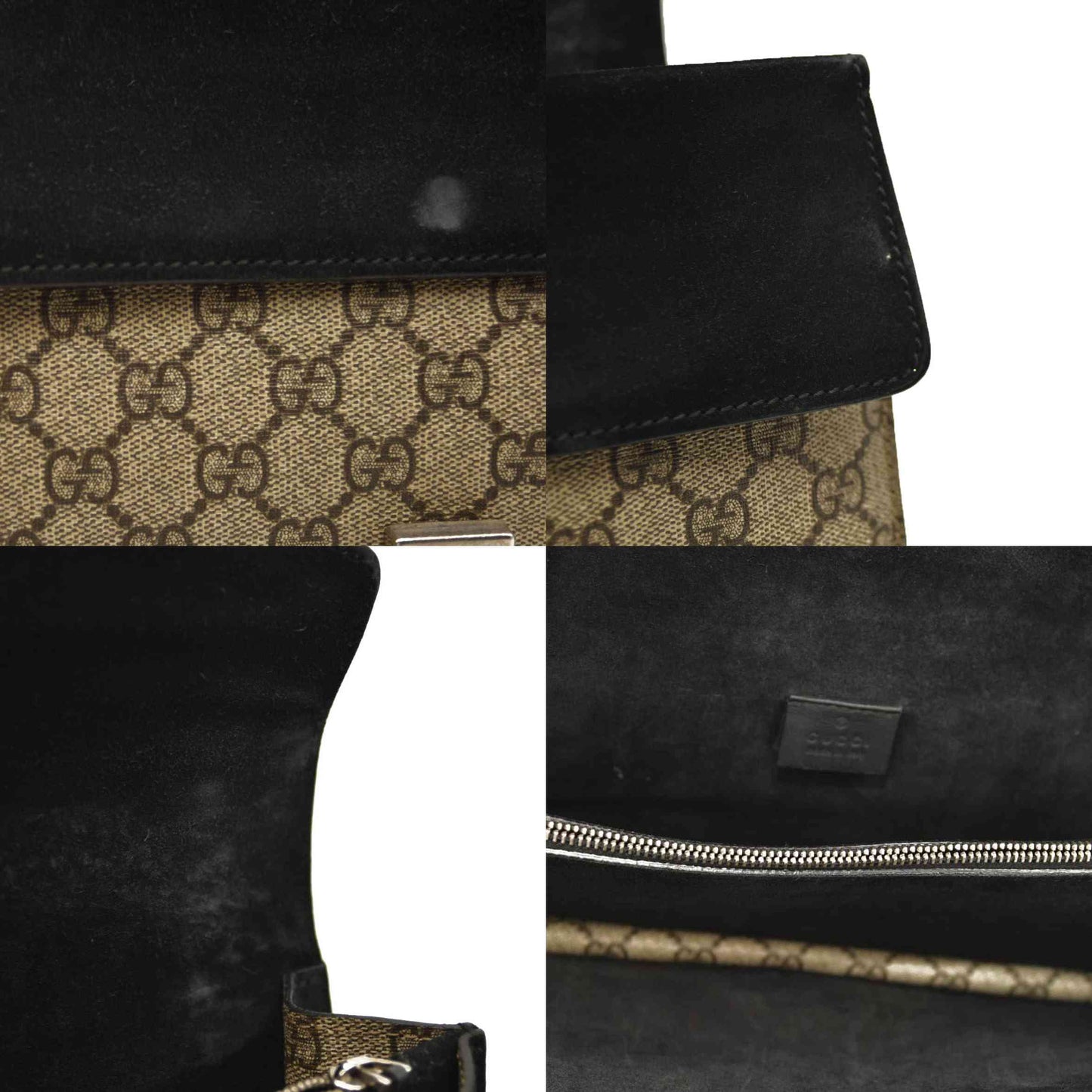 GUCCI  GG Supreme Monogram Small Dionysus Shoulder Bag Black