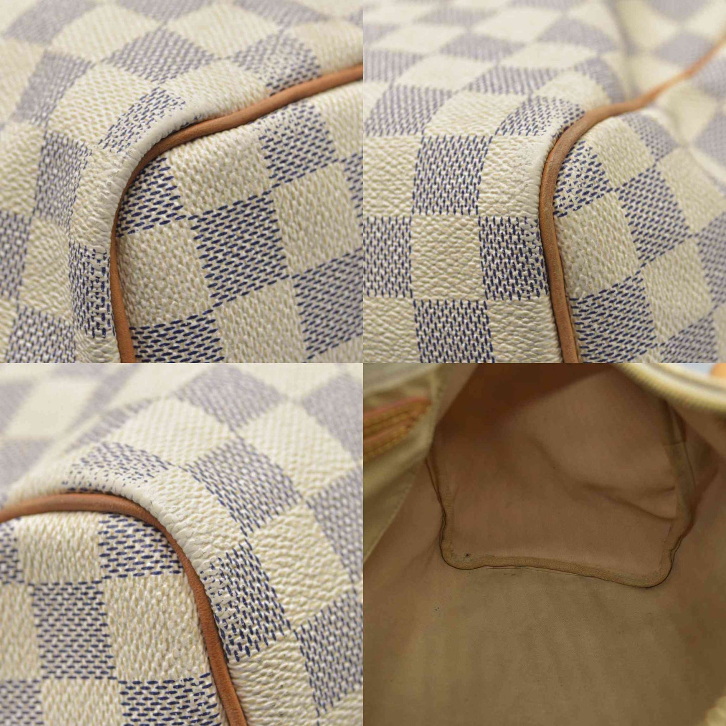 $1630 Louis Vuitton Damier Azur Speedy 30 DU4009