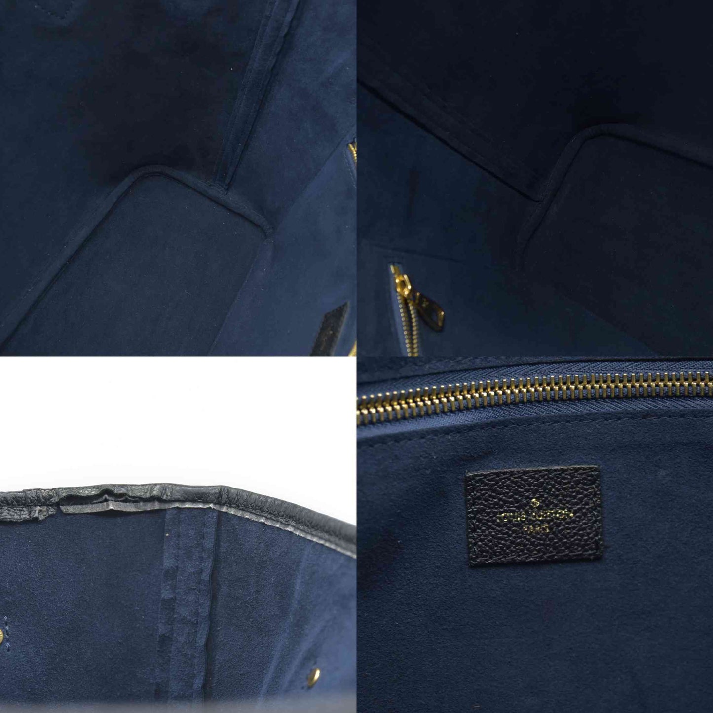 AUCTION $2940 Louis Vuitton LV Monogram Neverfull  MM Empreinte Black