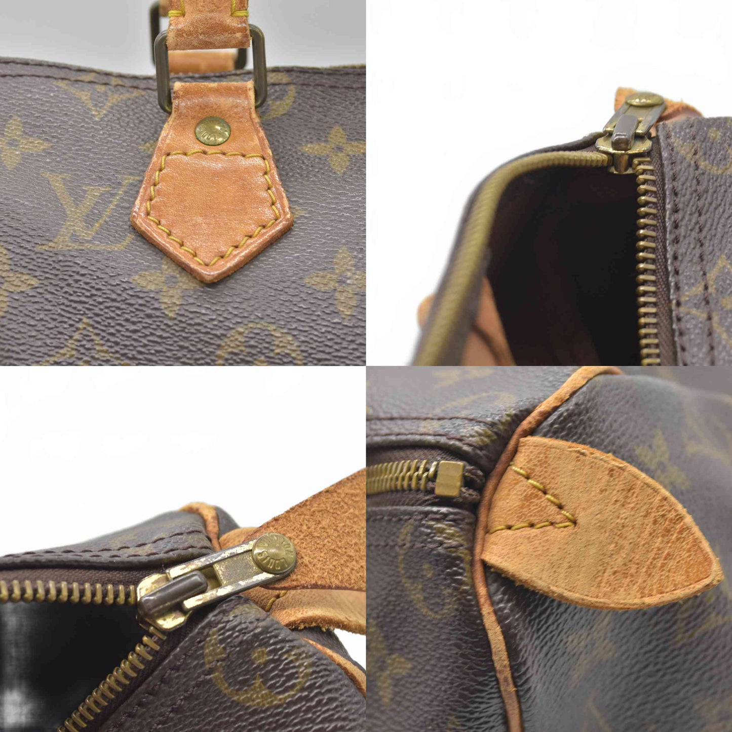 1988 $1490 Louis Vuitton LV Hand Bag Speedy 25 Brown Monogram VI884