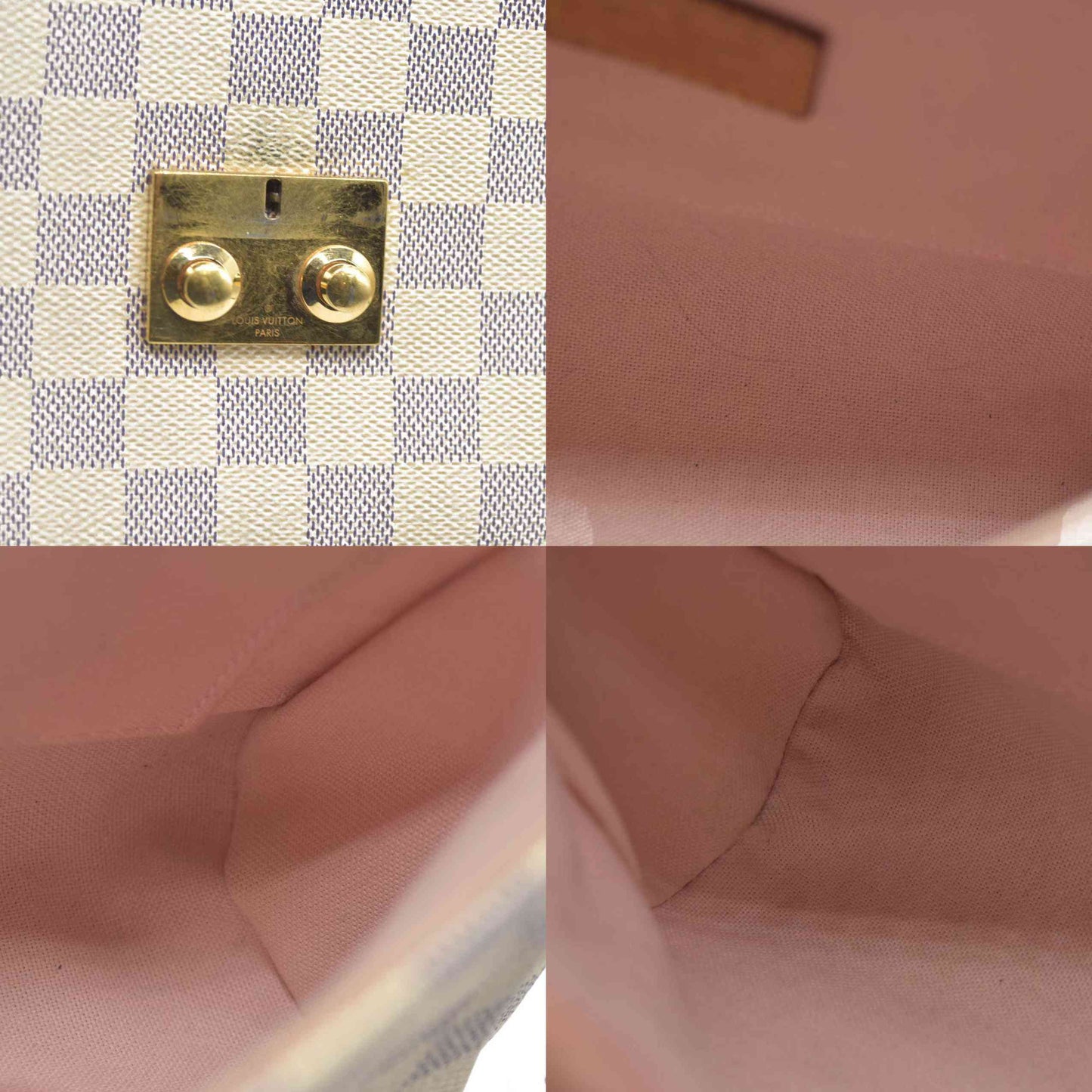 $1960 Louis Vuitton Damier Azur Canvas Croisette Bag