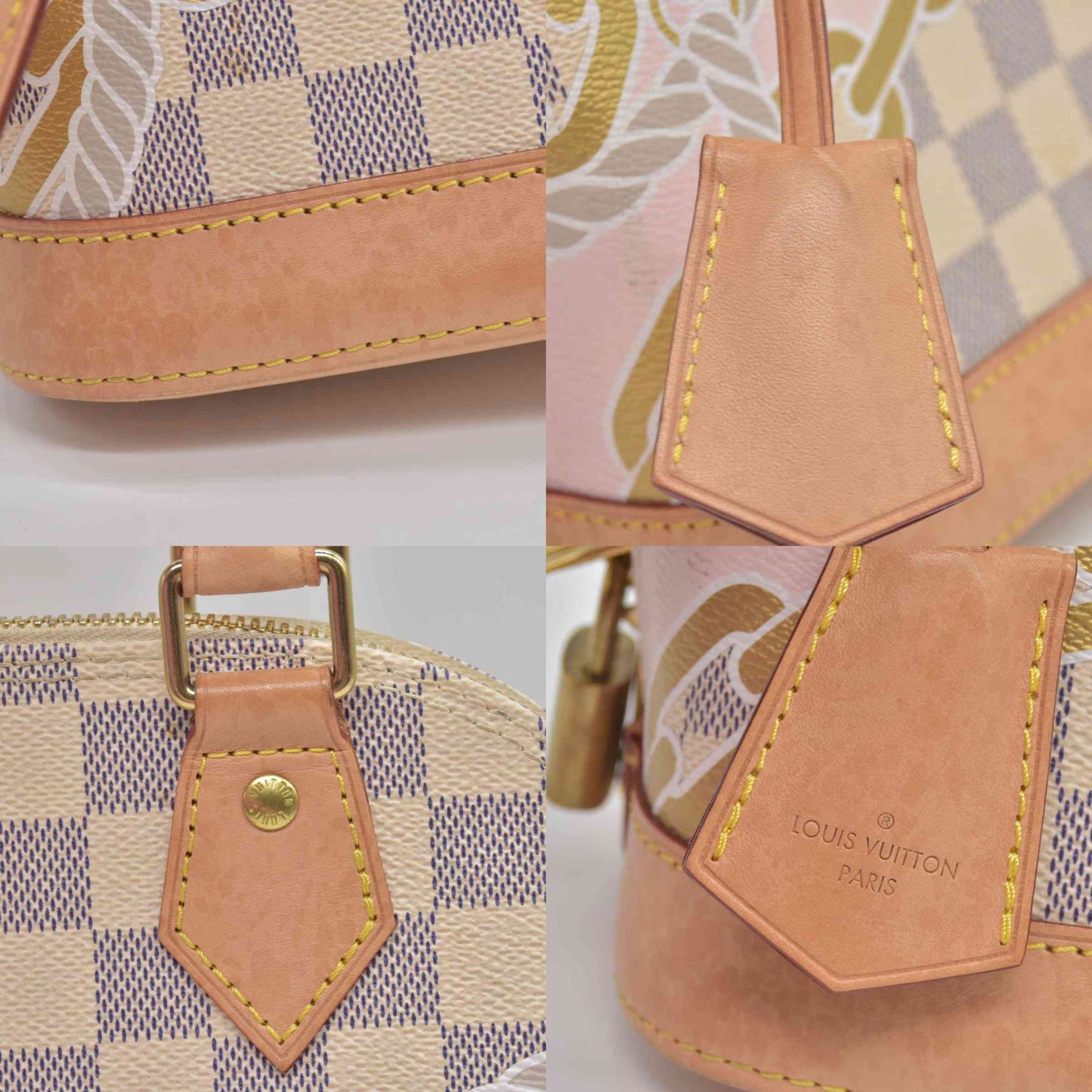 $1940 Louis Vuitton Damier Azur Nautical Alma BB