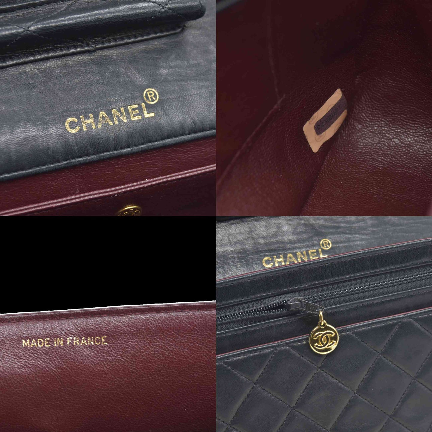 $11700 Chanel Vintage Black Lambskin Single Flap Bag - Jumbo 30cm