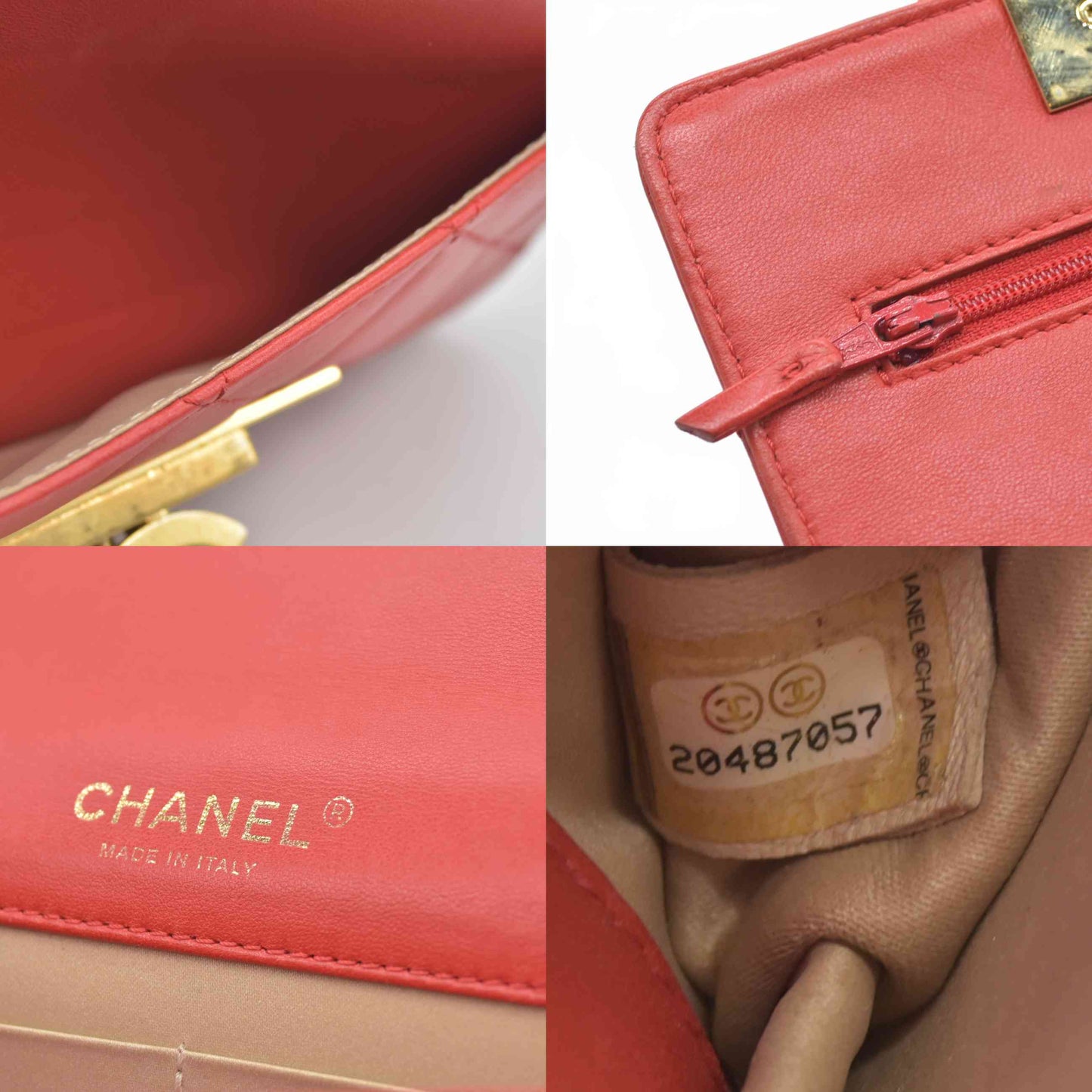 $3495 Chanel  Golden Class Wallet On Chain 2015 Red