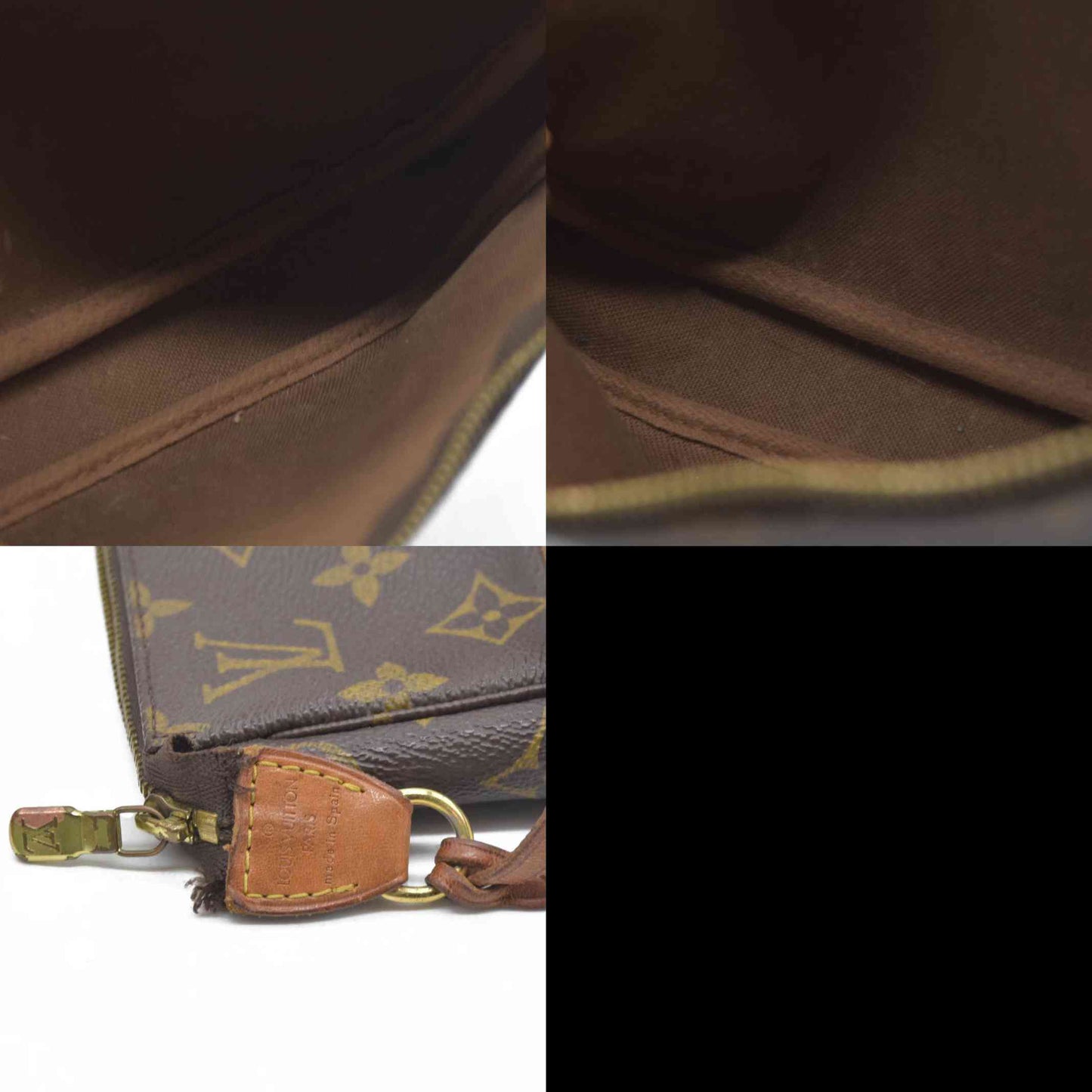 $1660 Louis Vuitton Monogram Pochette Accessories Pouch Bag CA0042