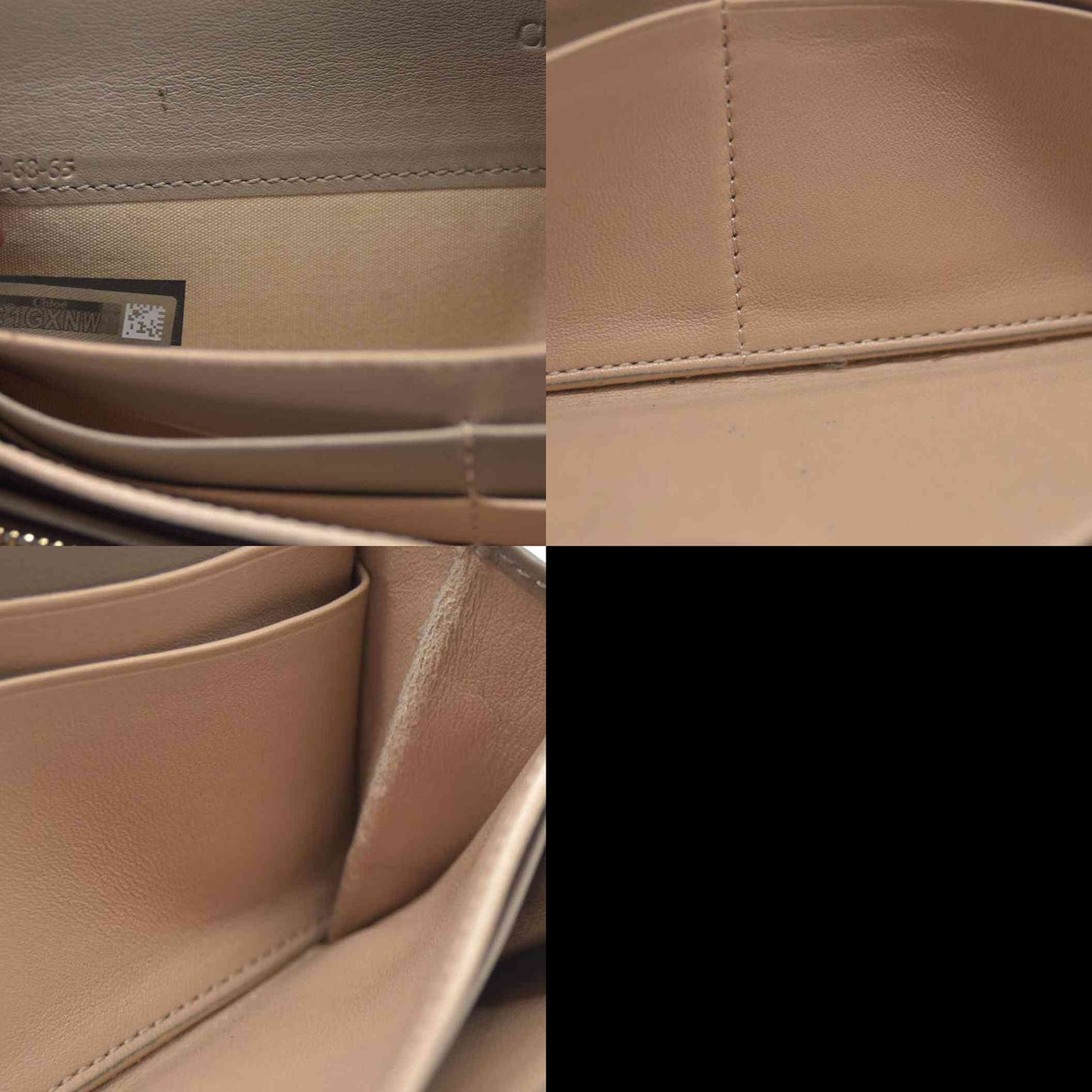 AUCTION $550 Chloe Indy Leather Long Bifold Wallet Purse Gray