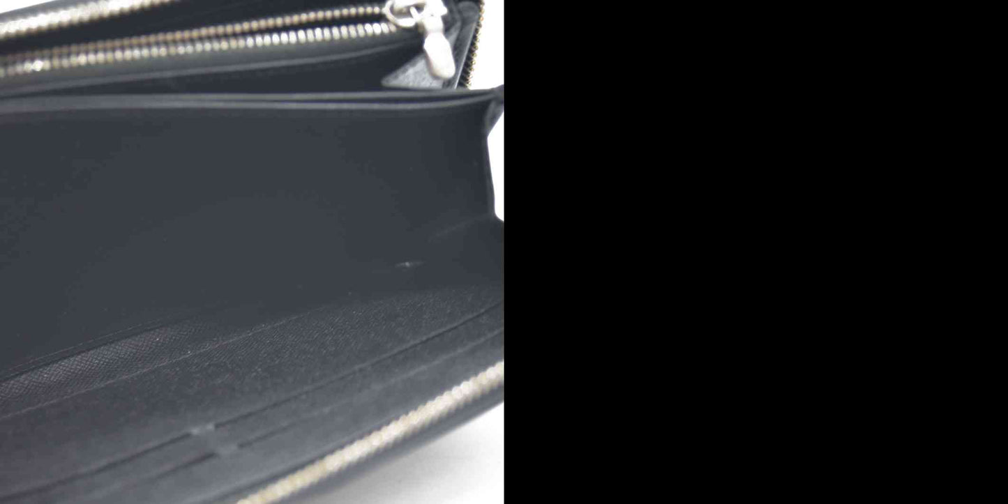 LOUIS VUITTON Epi Leather Zippy Wallet Black CA3114 USED