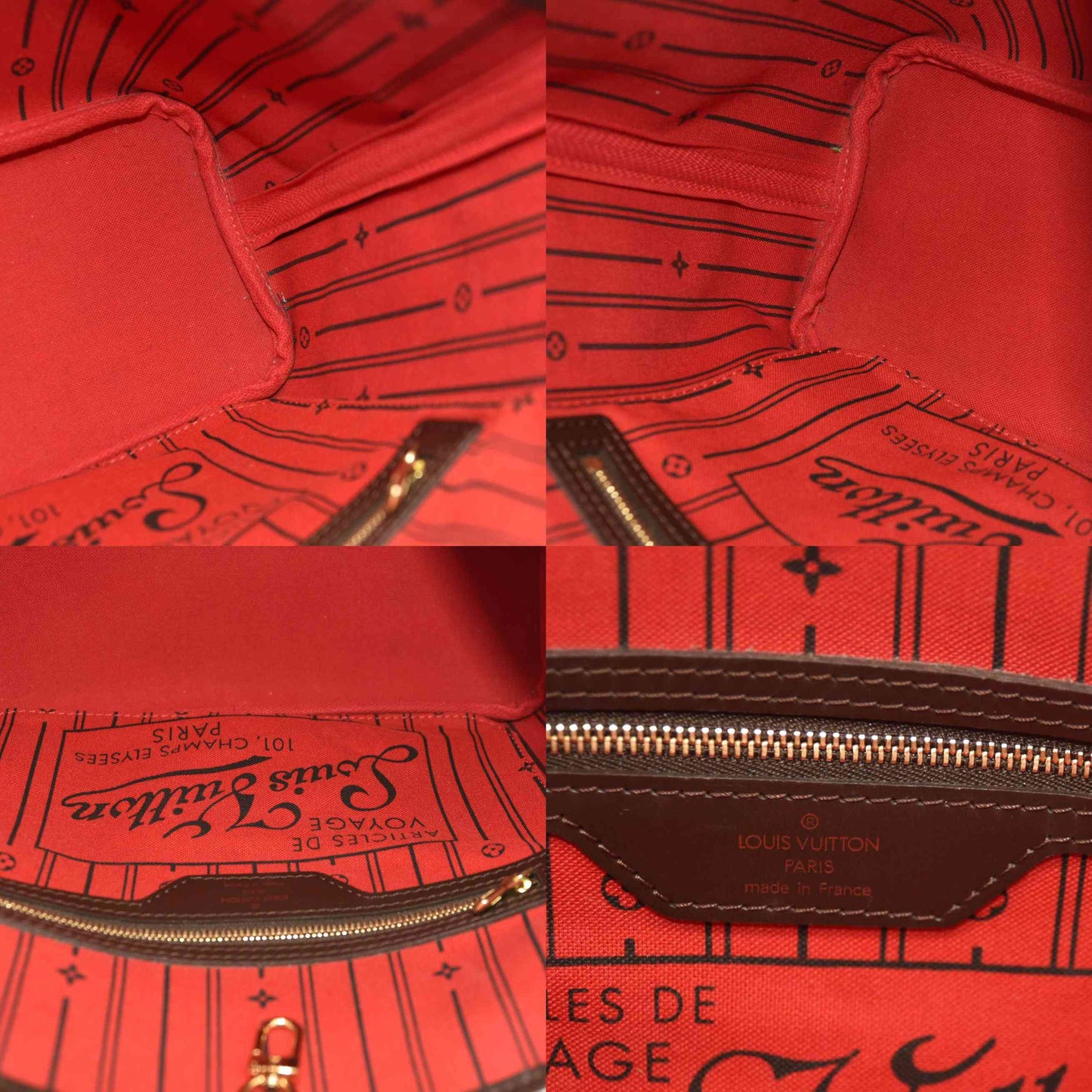 LOUIS VUITTON Damier Ebene Neverfull PM  MB1048