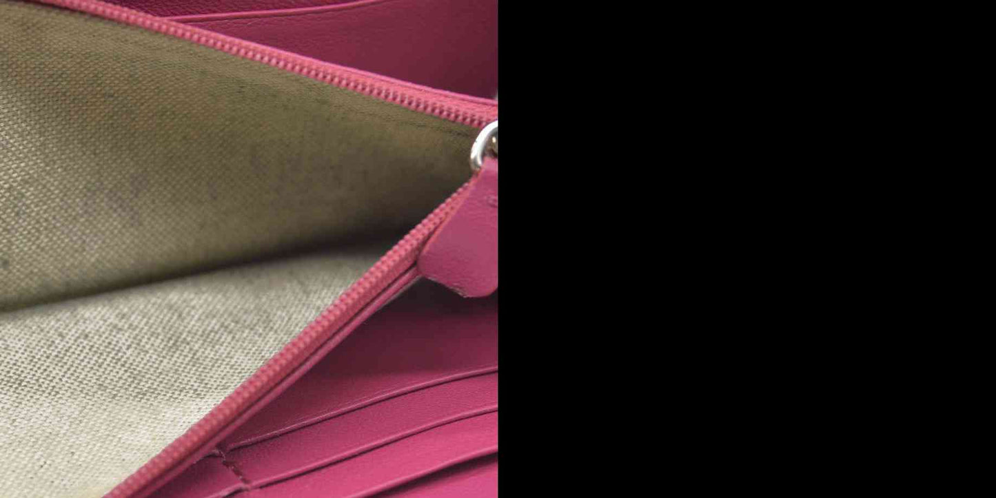 $825 Jimmy Choo Filipa Star-Studded Zip-Around Leather Wallet Pink