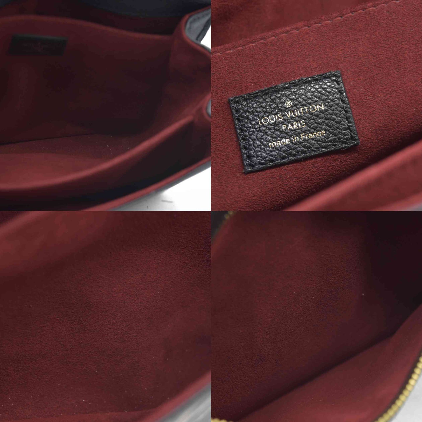 $3150 Louis Vuitton Empreinte Monogram Giant Pochette Metis Black Beige Bicolor CONSIGNMENT