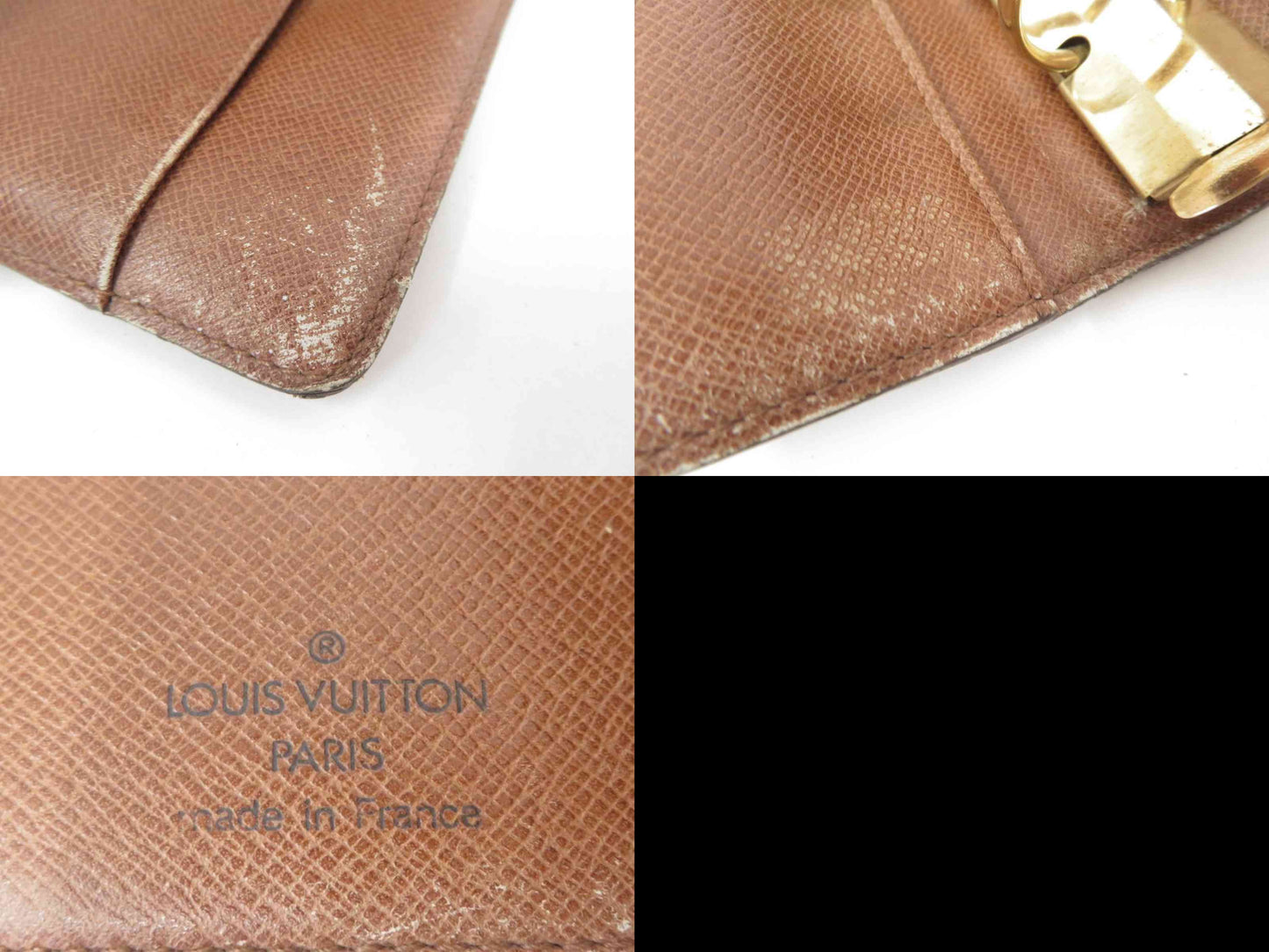 $755 1996 LOUIS VUITTON Monogram Medium Ring Agenda Cover SP0976