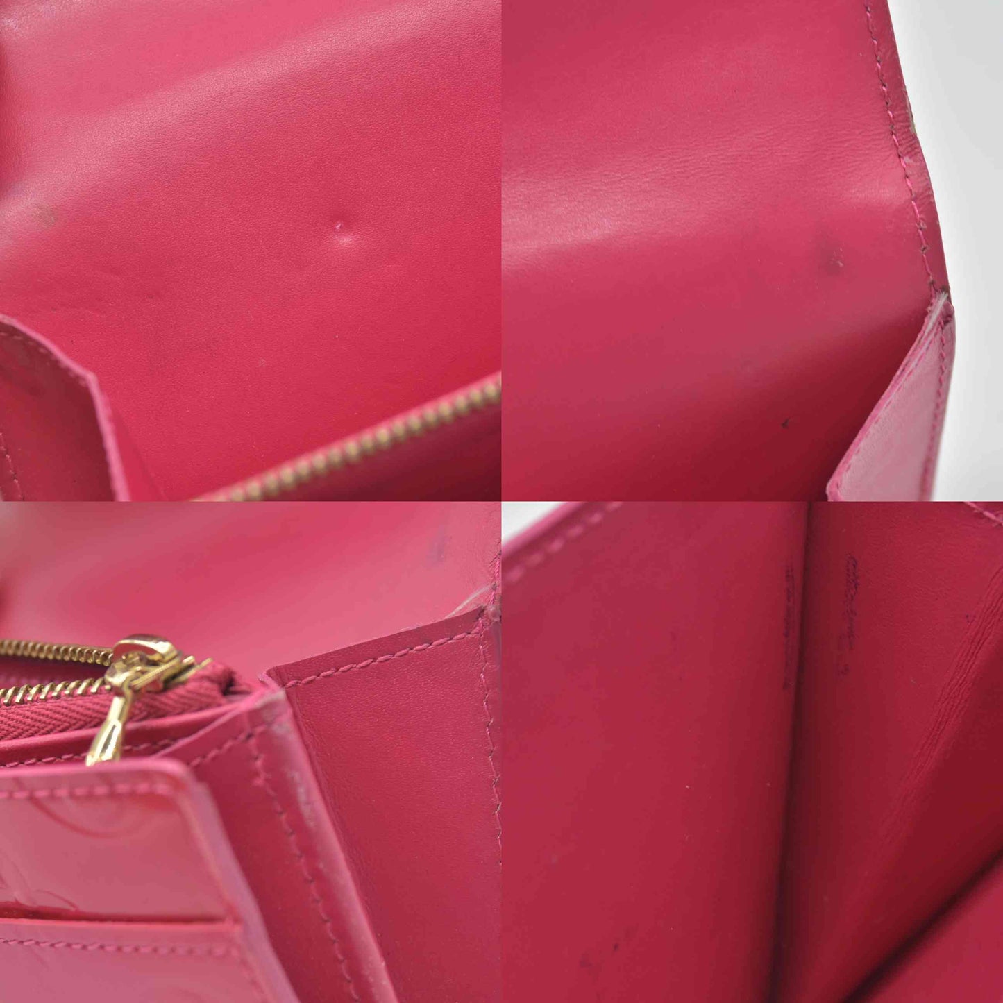 $840 2002 LOUIS VUITTON Monogram Vernis Portefeuille Sarah Long Wallet TH1022