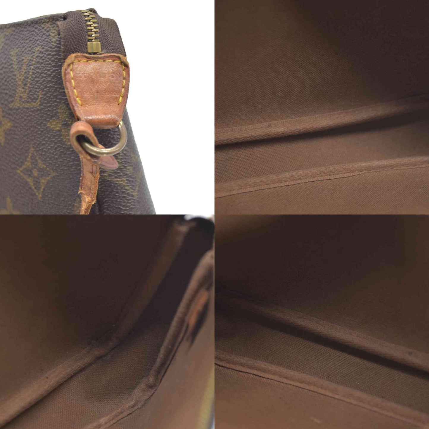 Louis Vuitton LV Accessories Pouch Pochette Accessoires Brown Monogram VI0011