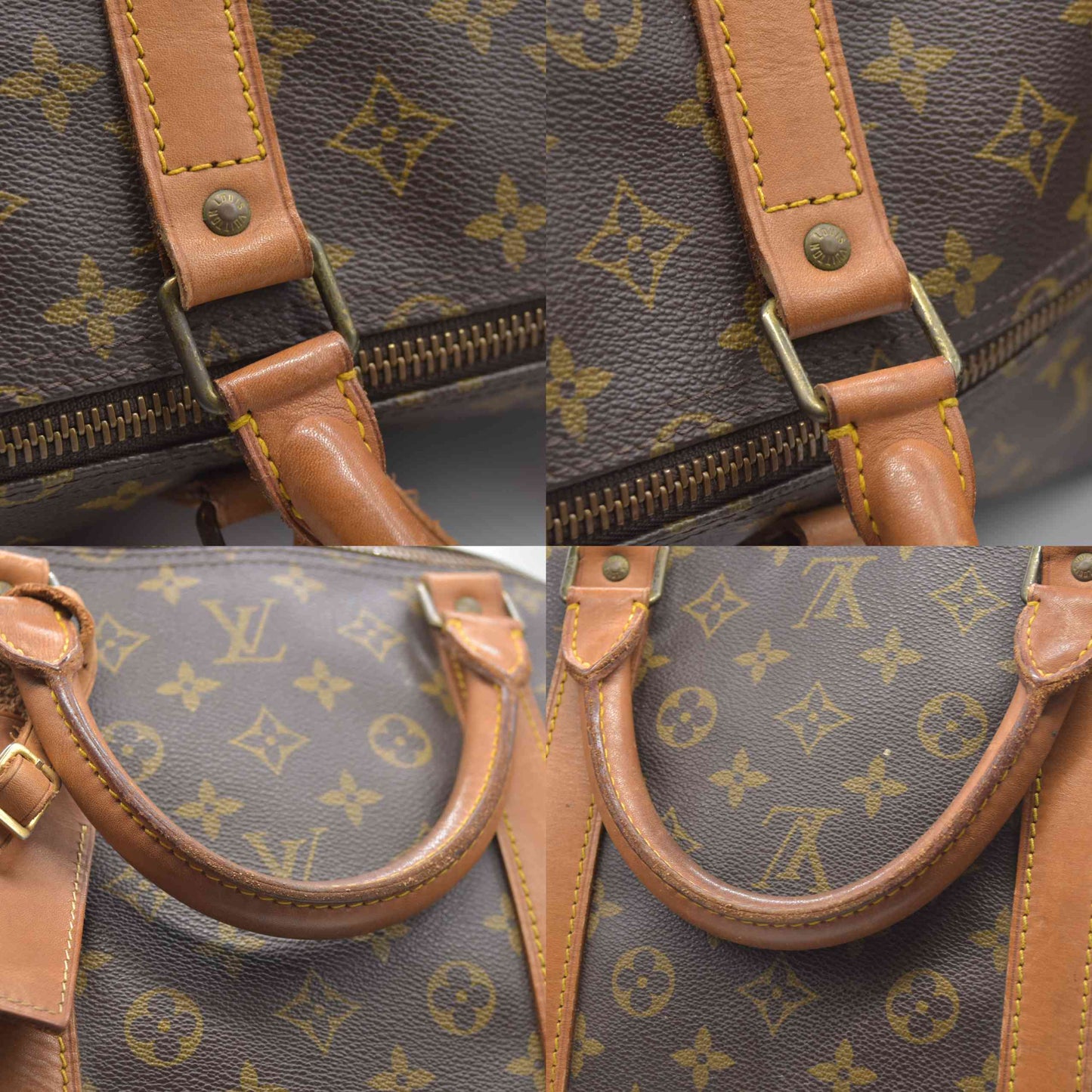 Louis Vuitton Monogram Keepall Bandouliere 60 Boston Bag
