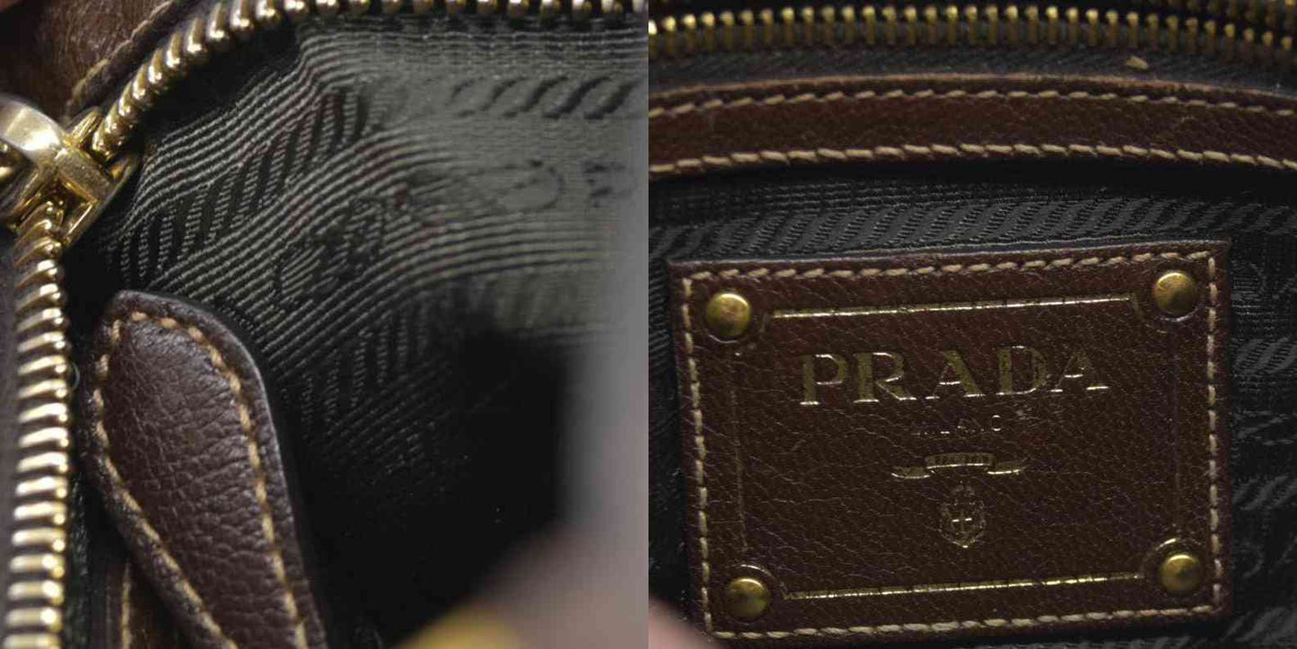 CONSIGNMENT Prada Canapa Logo Jacquard Messenger Bag