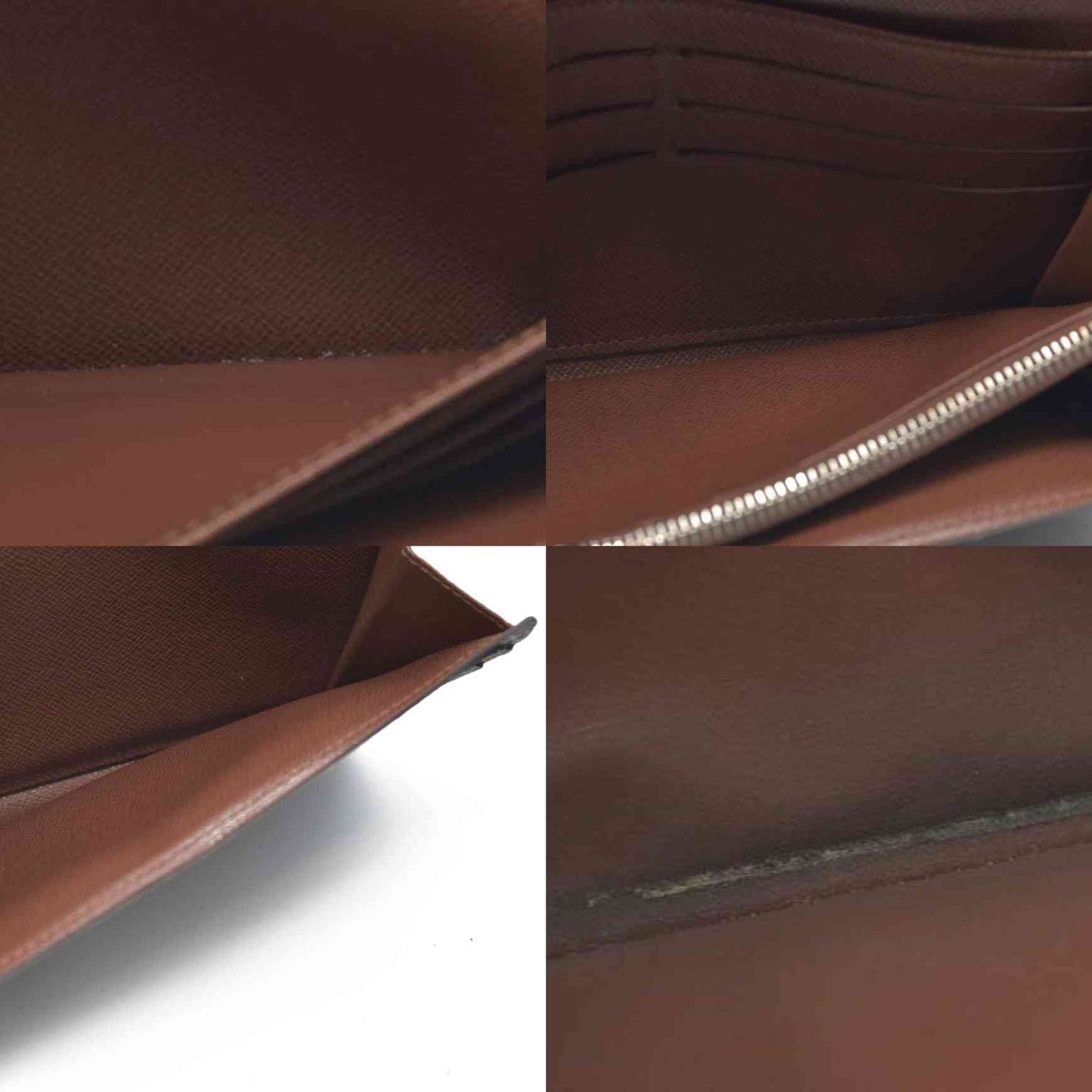 Louis Vuitton Monogram Portefeiulle Sarah Long Bifold Wallet Brown CA1141