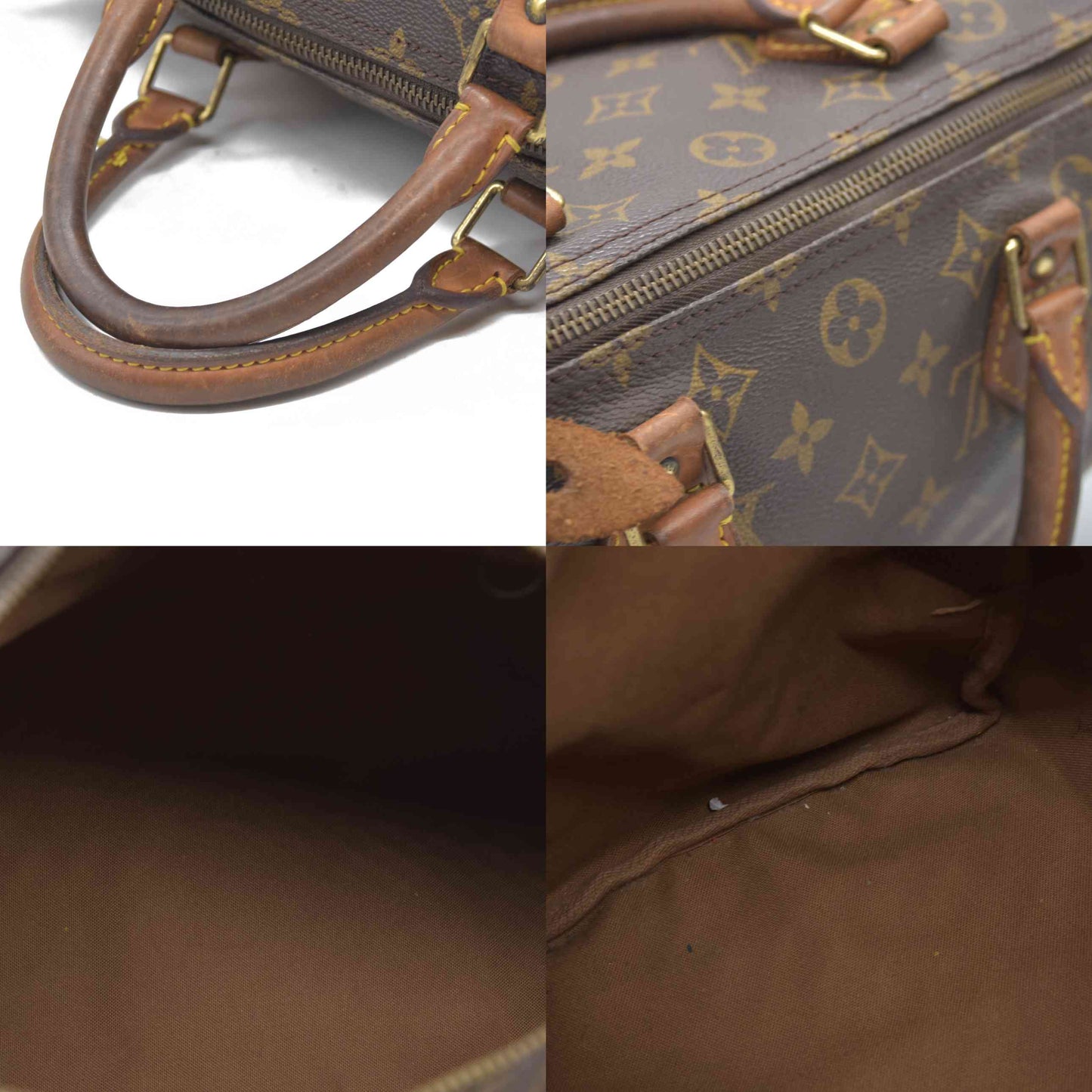 $1600 Louis Vuitton Speedy 30 Hand Bag Monogram Brown SP0937 1997