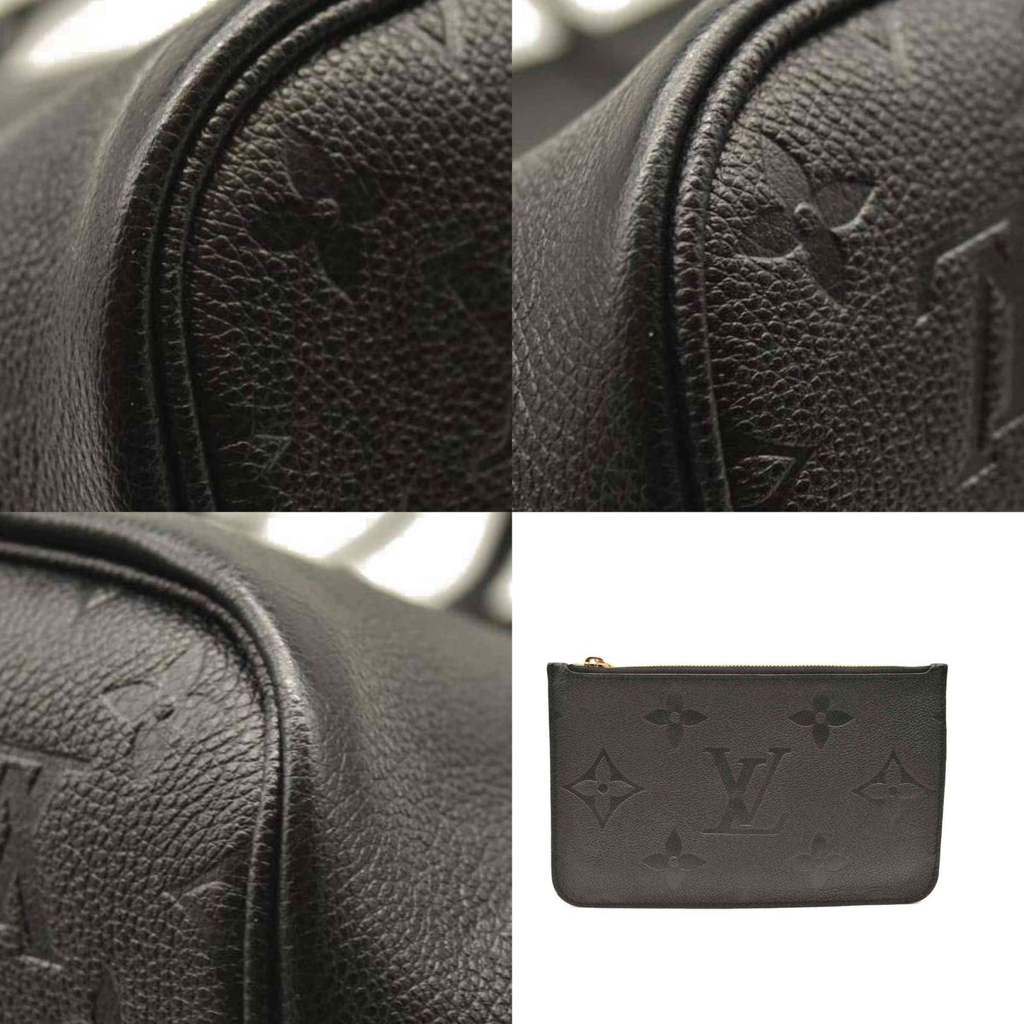 USED LOUIS VUITTON Empreinte Monogram Giant Neverfull MM Black